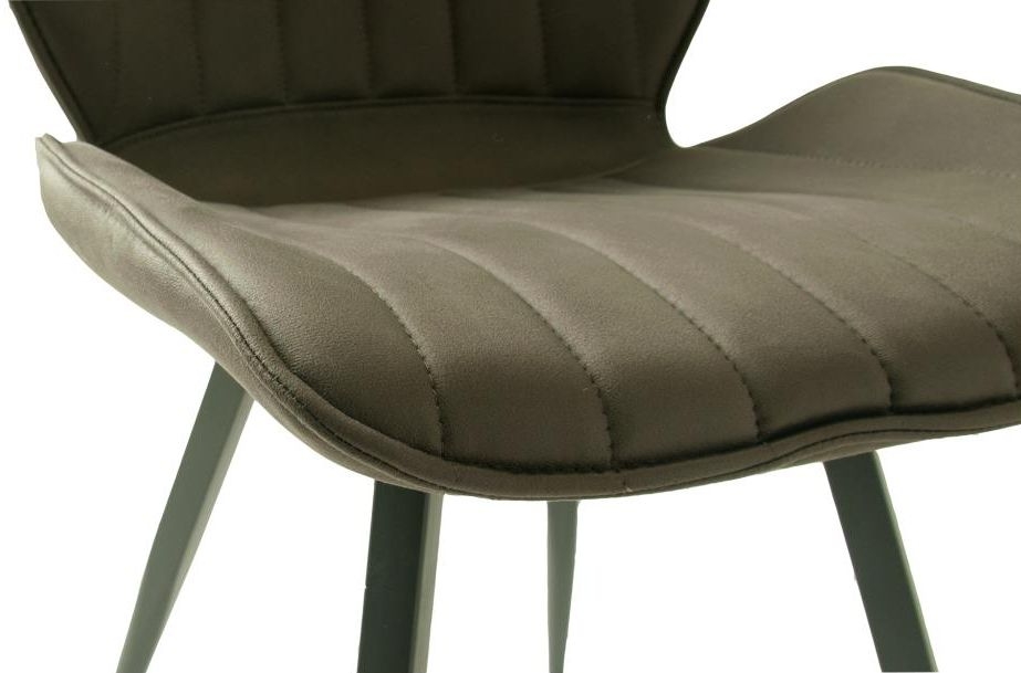 2 x Norwich Mussel Grey Fabric Dining Chair