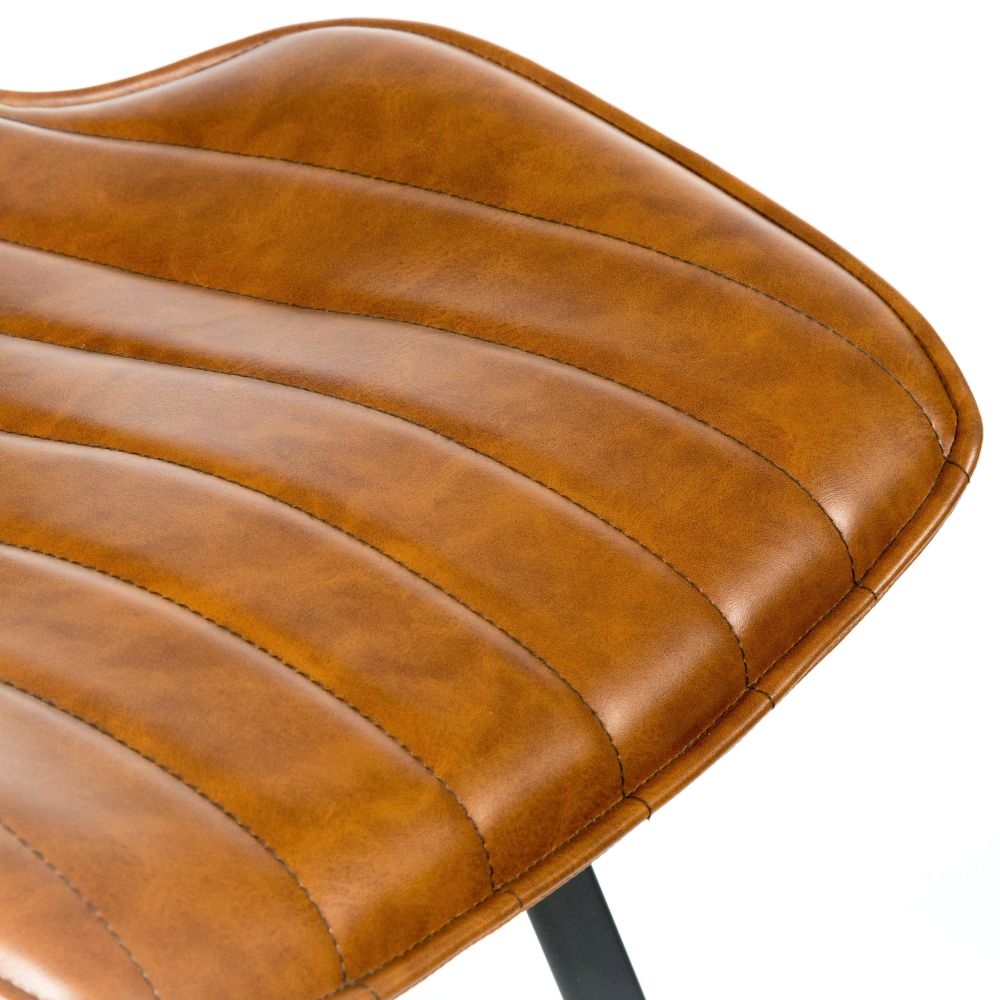 2 x Norwich Vintage Tan Leather Dining Chair