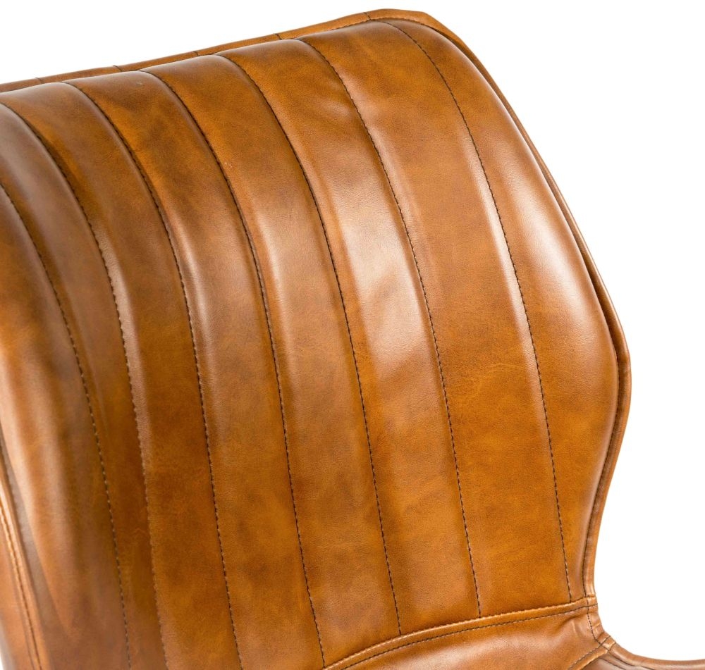 2 x Norwich Vintage Tan Leather Dining Chair