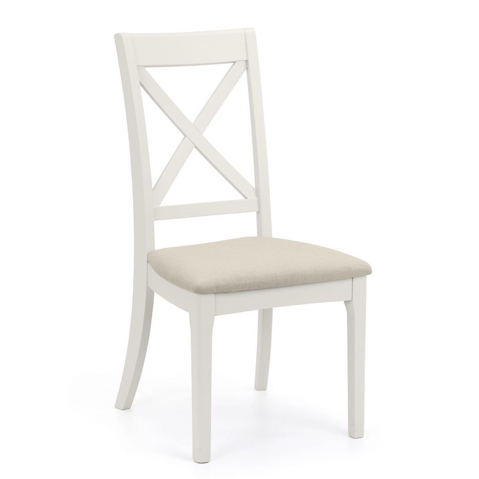 Provence Dining Chair - Set of 2 - Cross Back - Grey