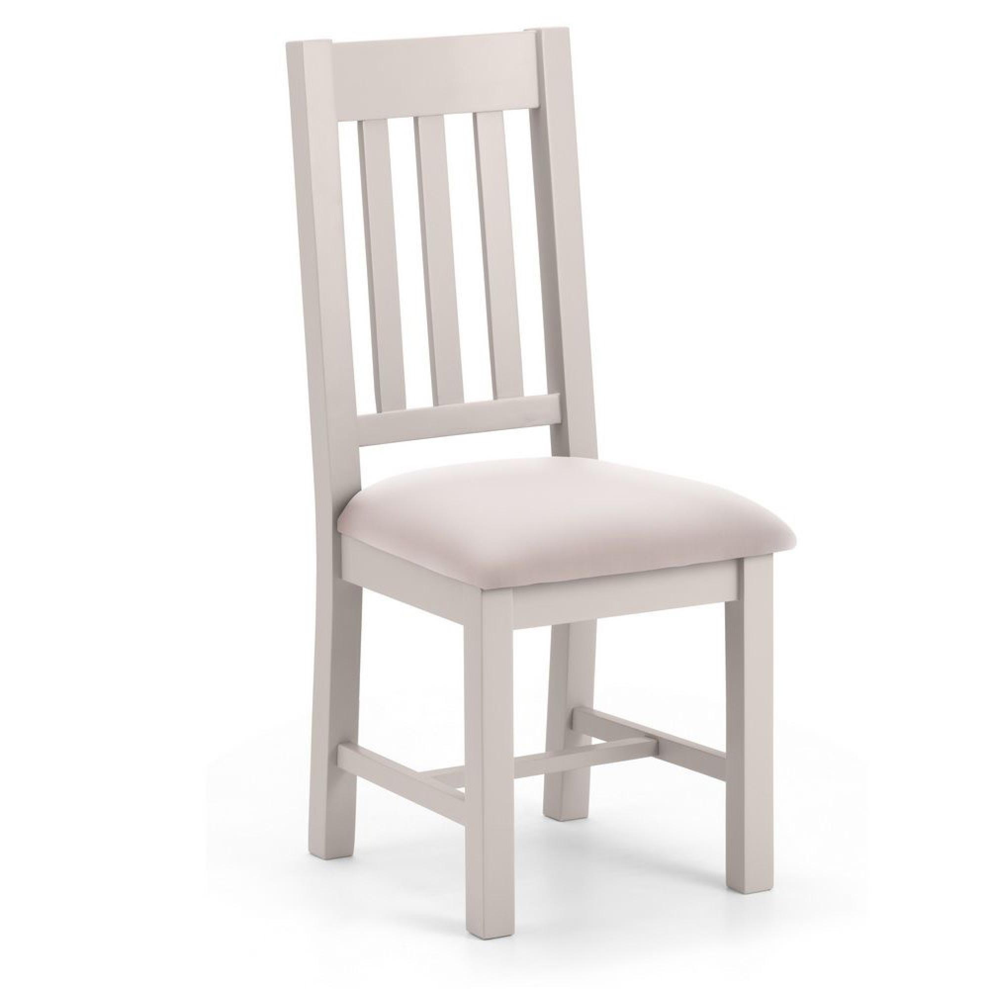Richmond Dining Chair - Set of 2 - Slatted Back - Grey