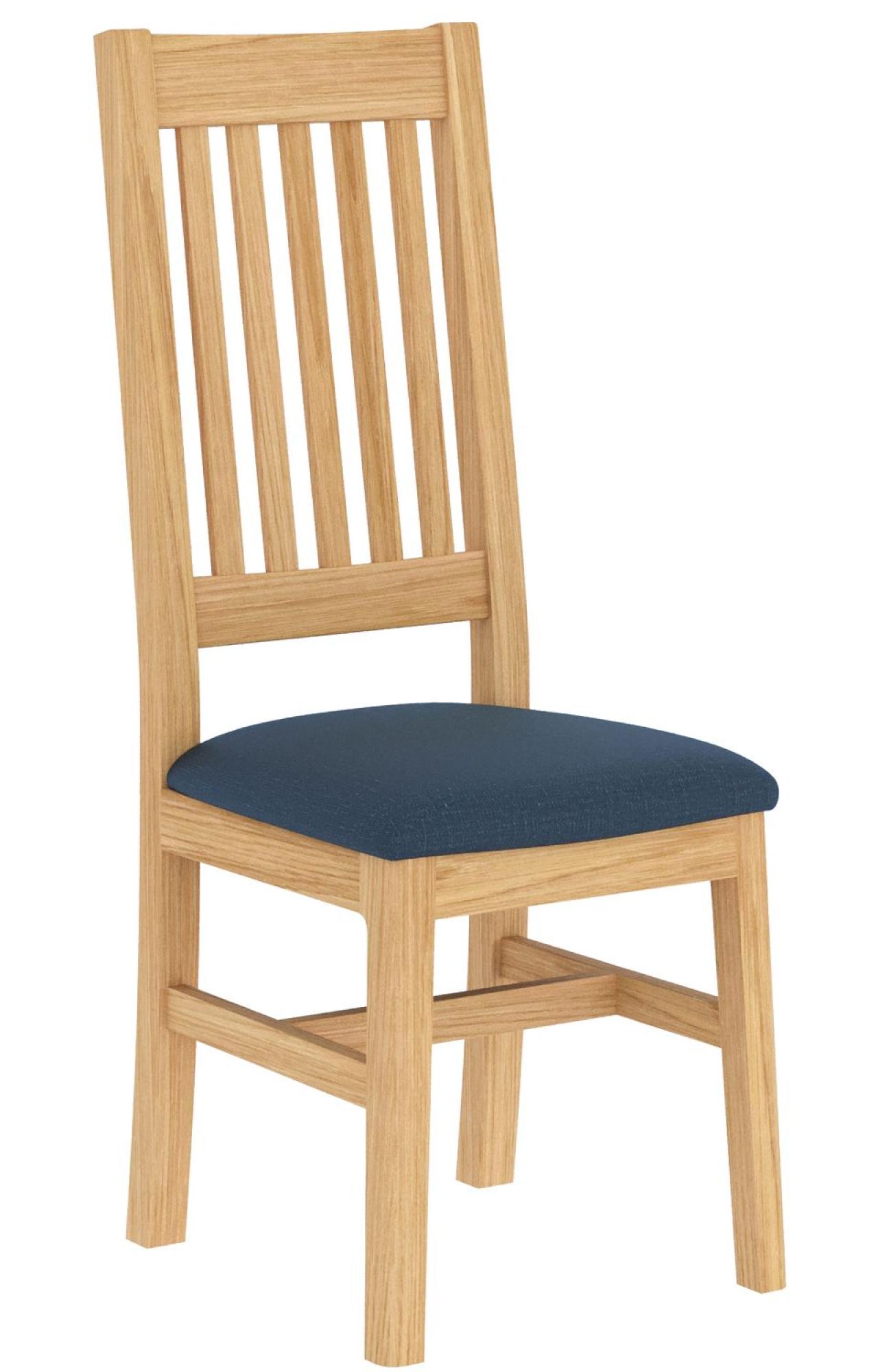 2 x Selene Oak Slatted Back Dining Chair