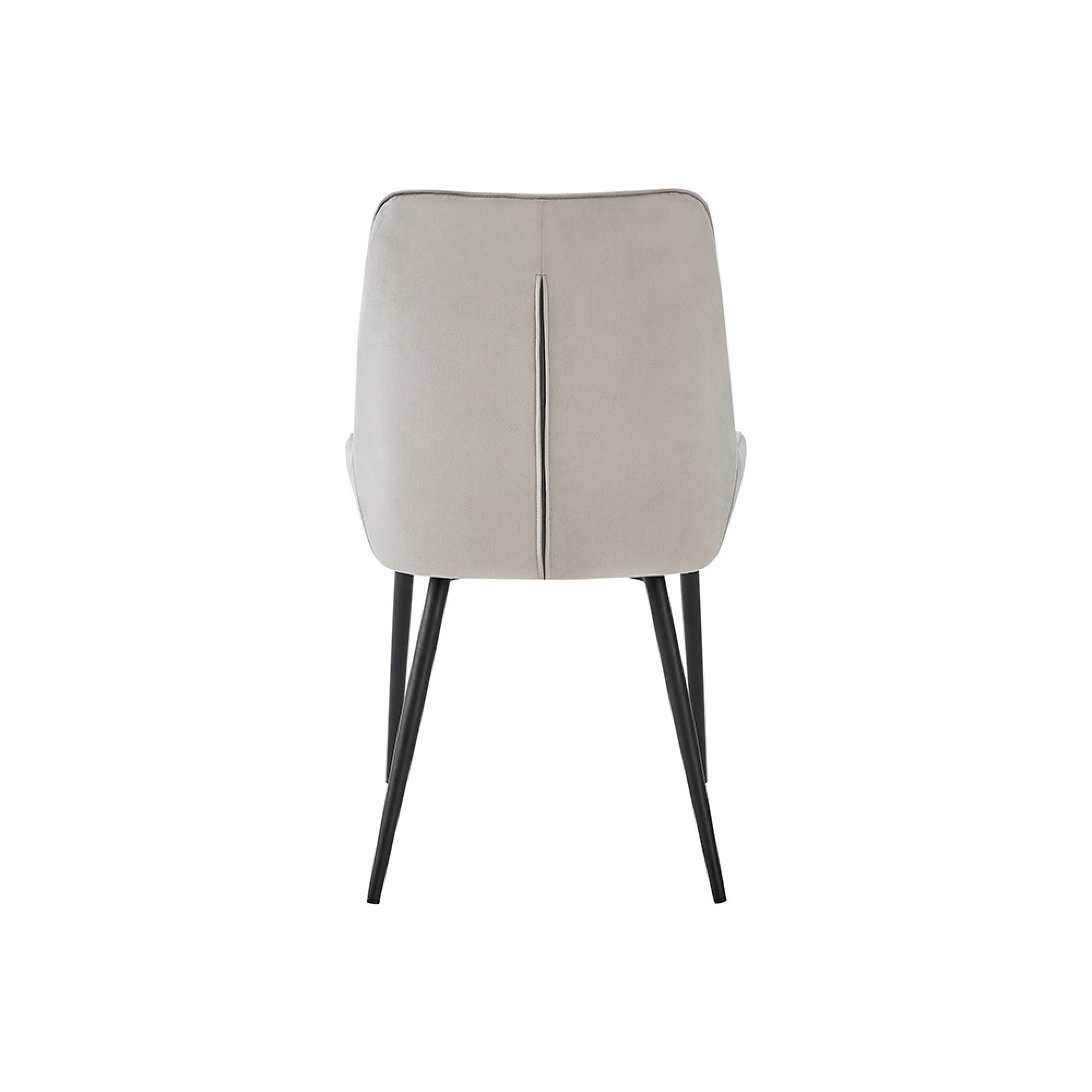 Signature Dining Chairs - Set of 2 - Mink Fabric - Blue Legs