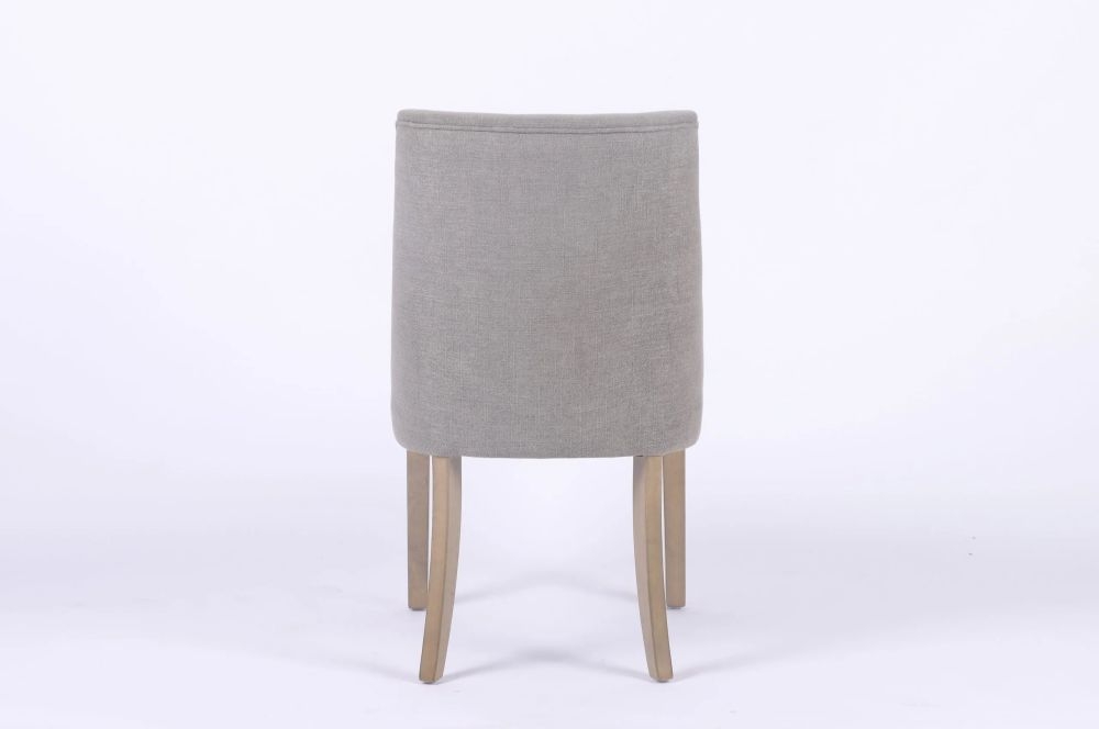 2 x Stoy Sand Linen Dining Chair