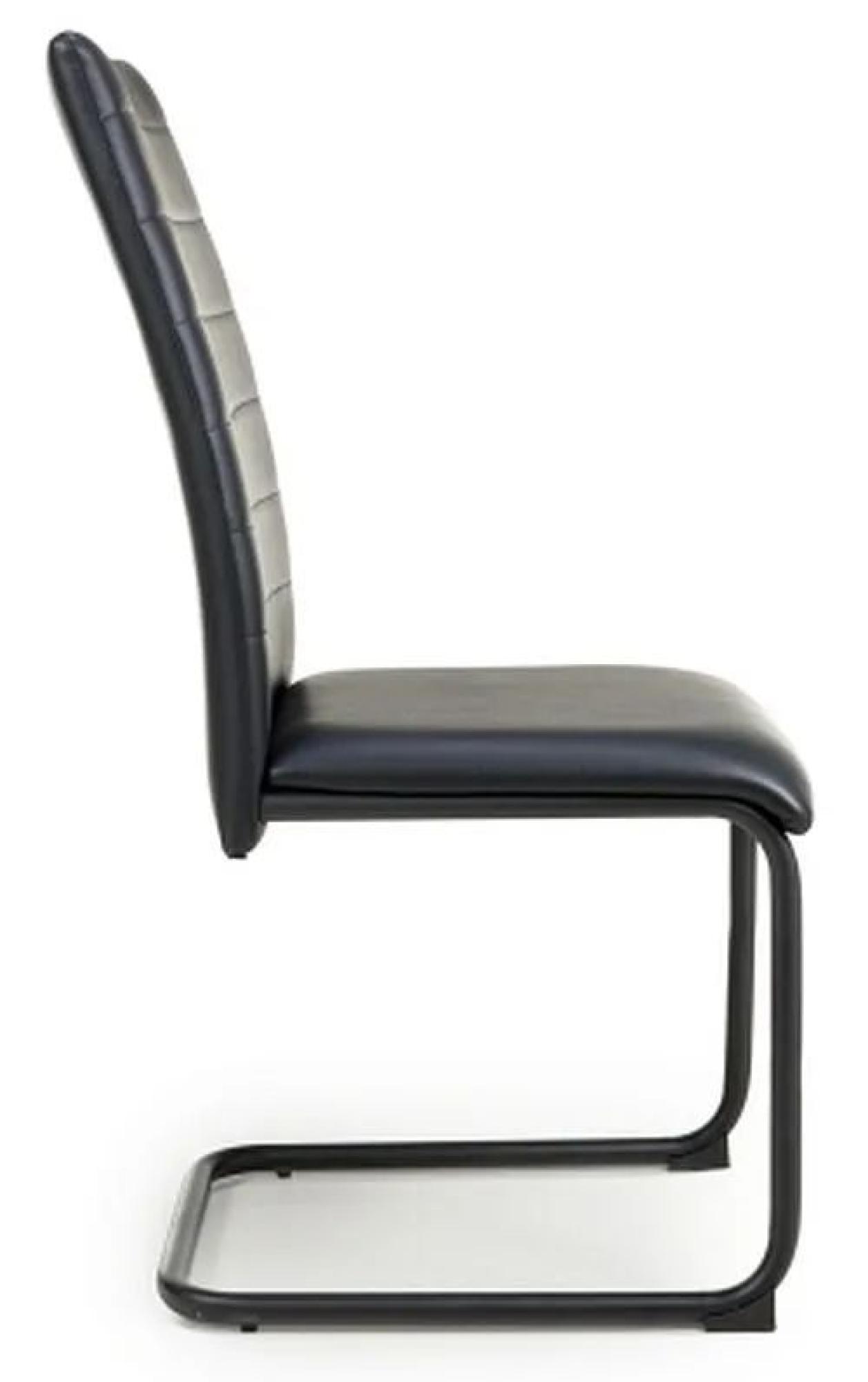 Carlisle Dining Chair - Set of 4 - Black Leather