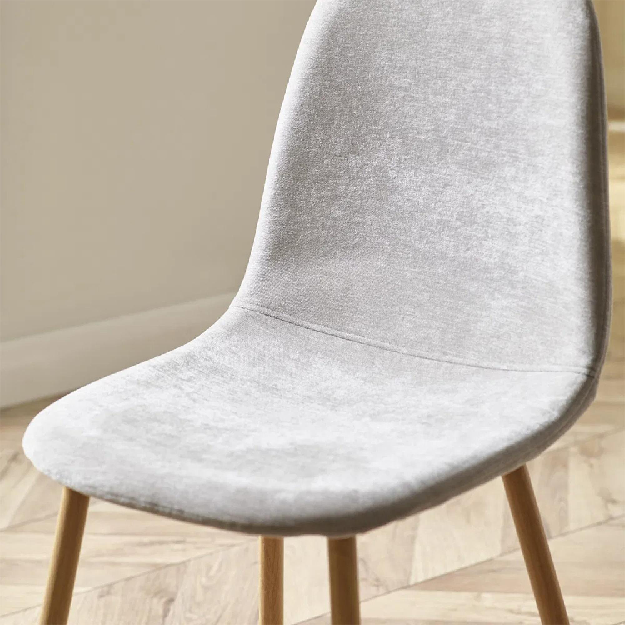Lottie Dining Chair - Set of 4 - Beige Fabric