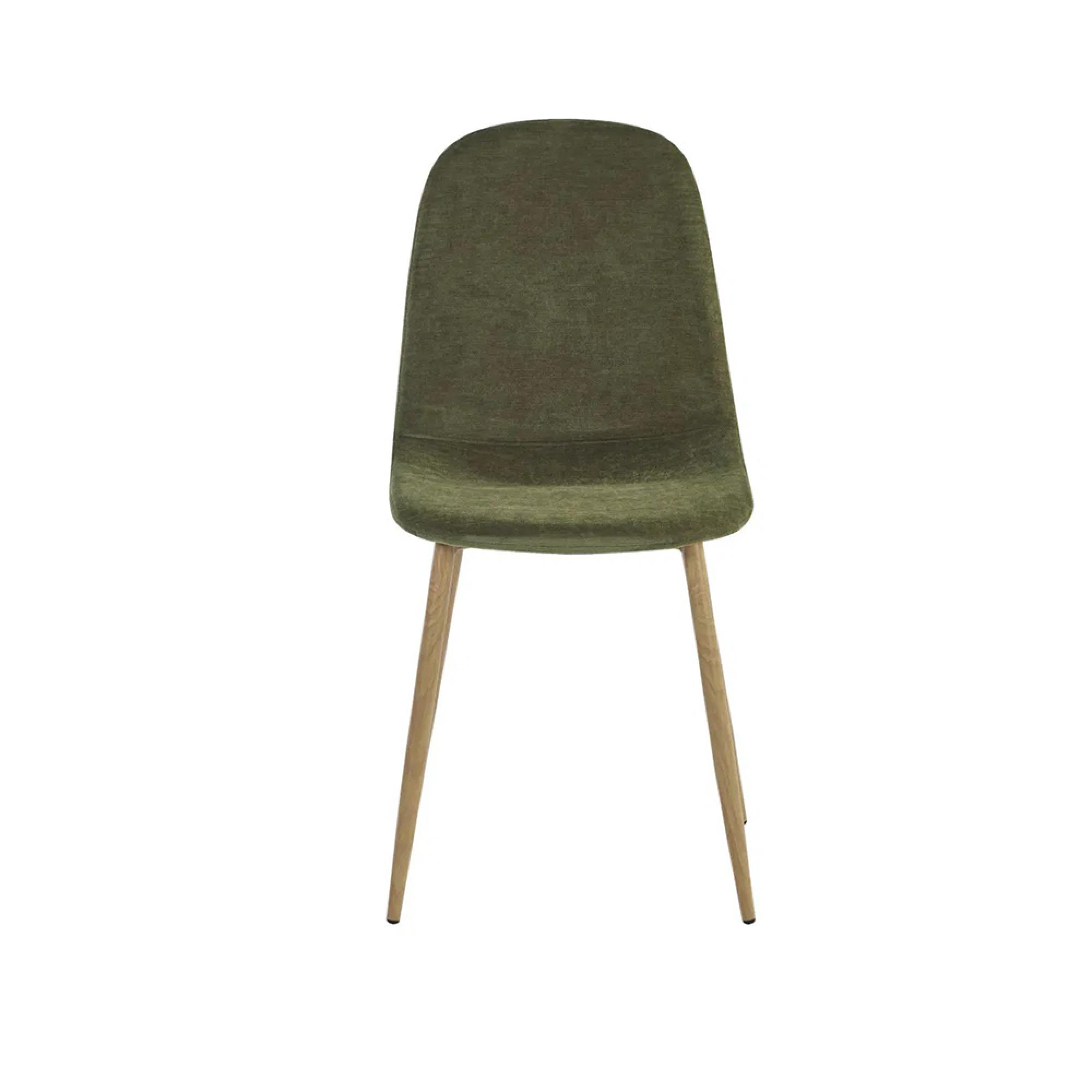 Lottie Dining Chair - Set of 4 - Olive Green Fabric