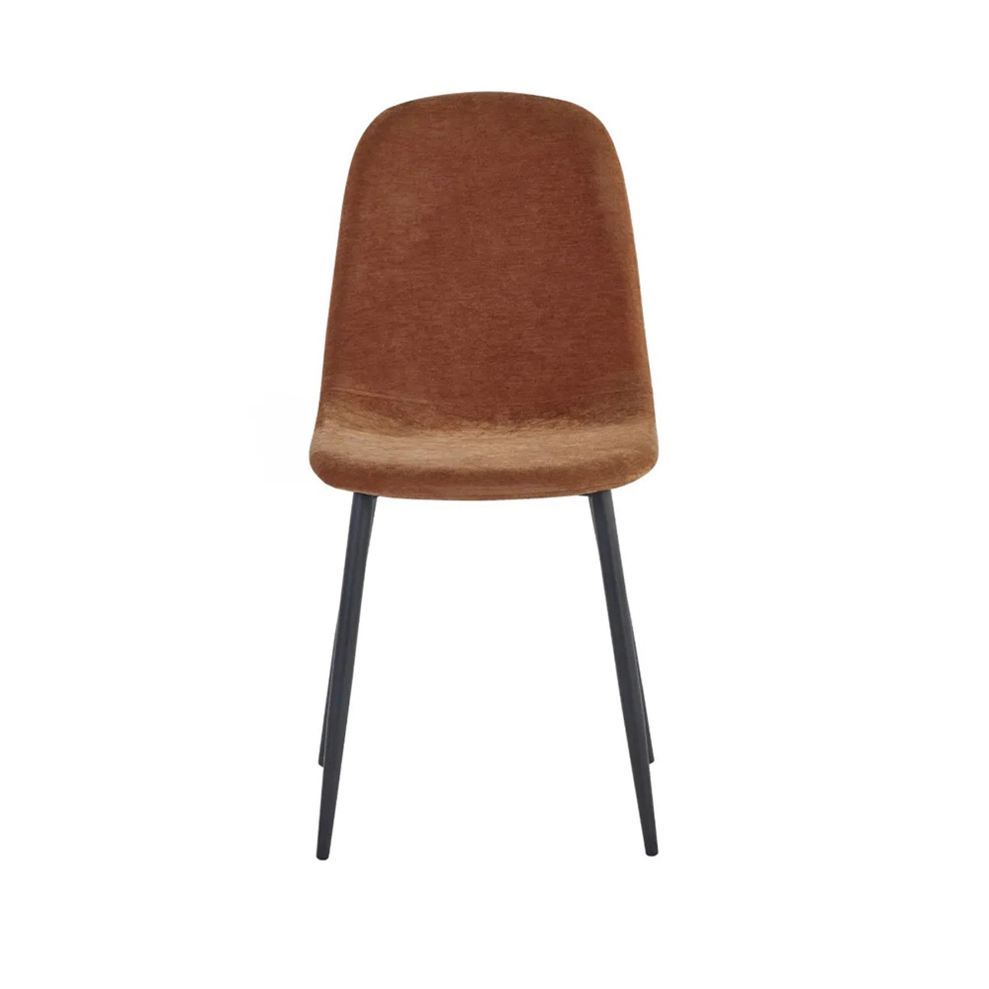 Lottie Dining Chair - Set of 4 - Terracotta Fabric