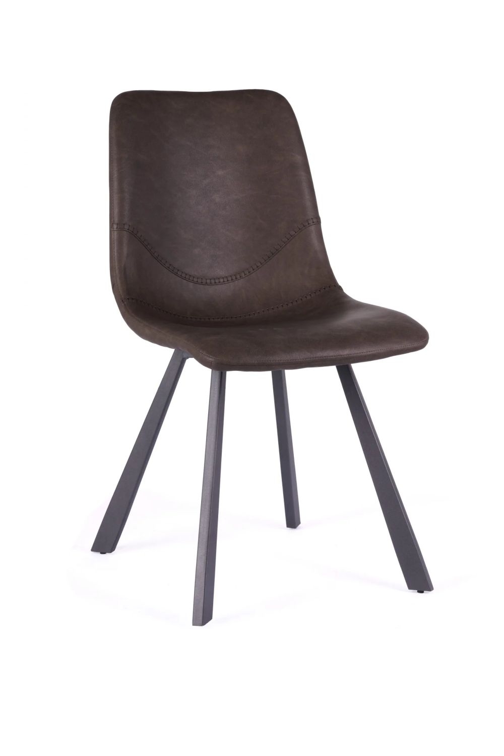 4 x Ryan Vintage Taupe PU Dining Chair