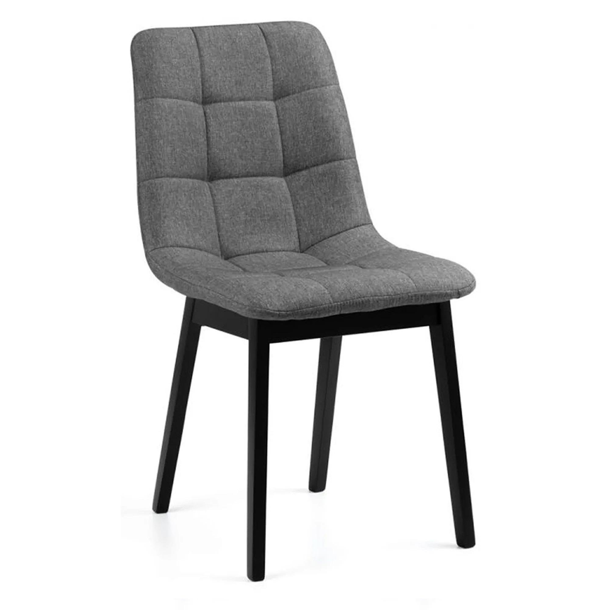 Clearance - 4 x Hayden Grey Fabric Dining Chair - A343