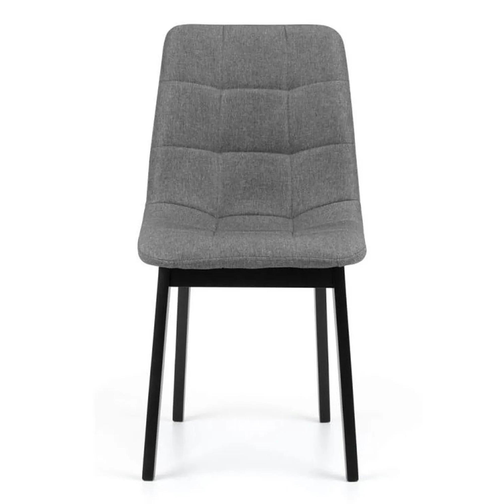 Clearance - 4 x Hayden Grey Fabric Dining Chair - A343