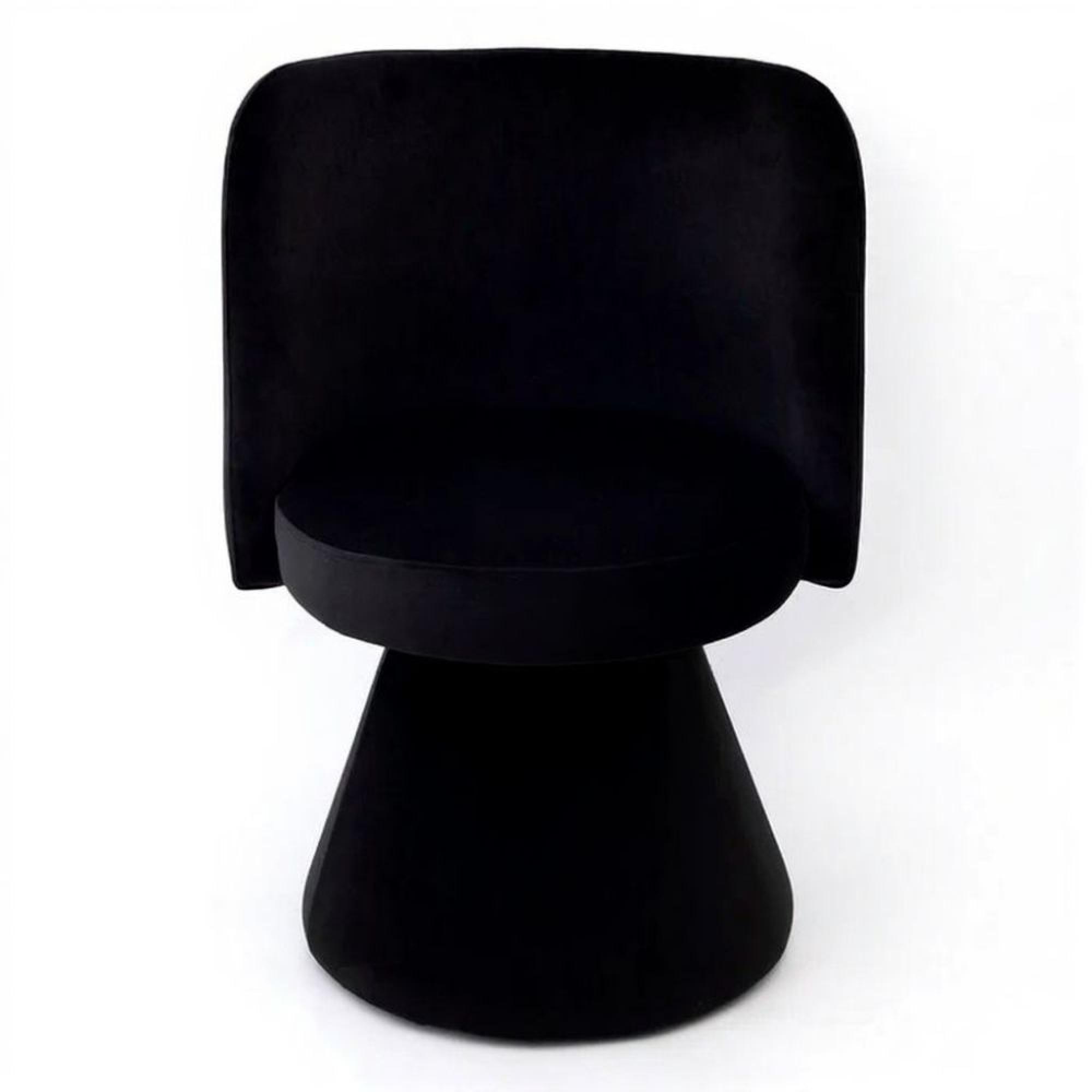 Pimlico Dining Chair - Swivel Tub - Black Fabric