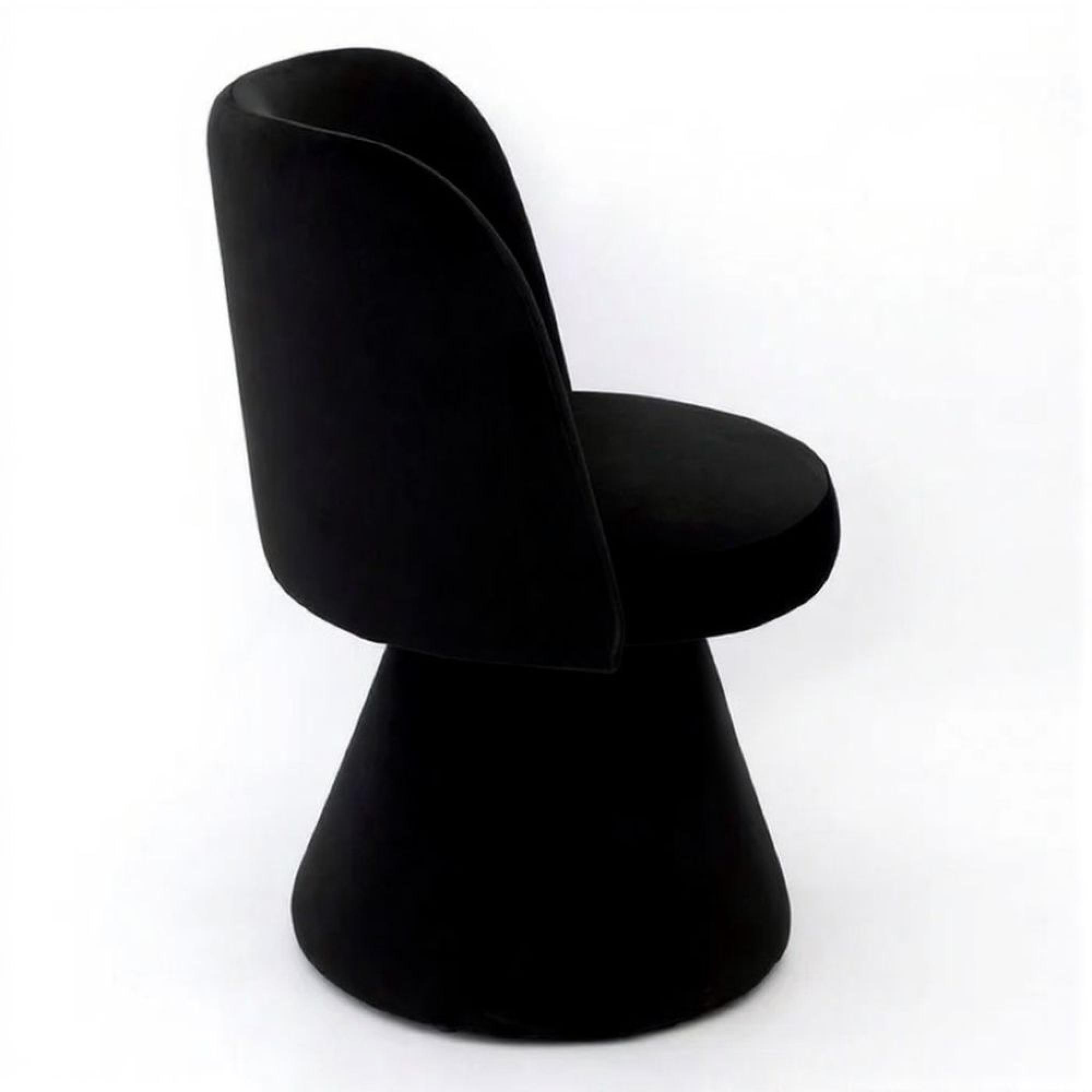 Pimlico Dining Chair - Swivel Tub - Black Fabric