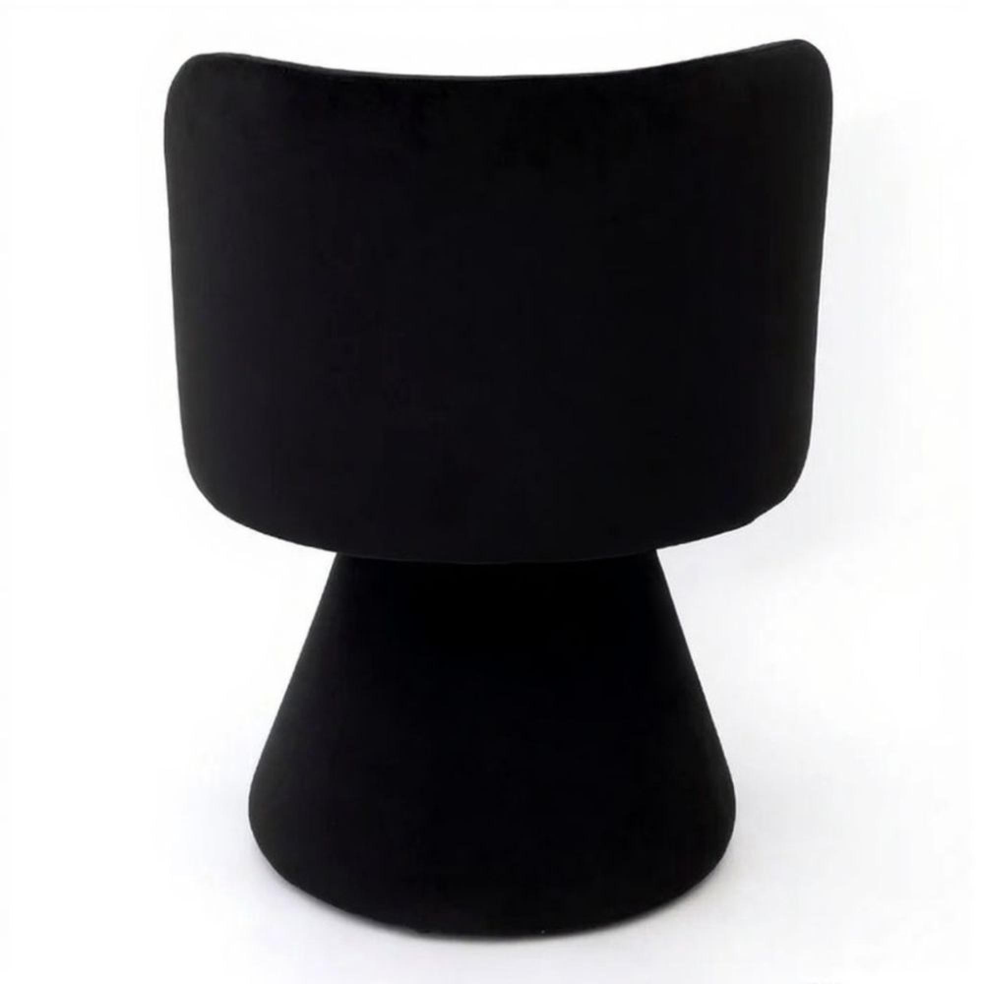 Pimlico Dining Chair - Swivel Tub - Black Fabric