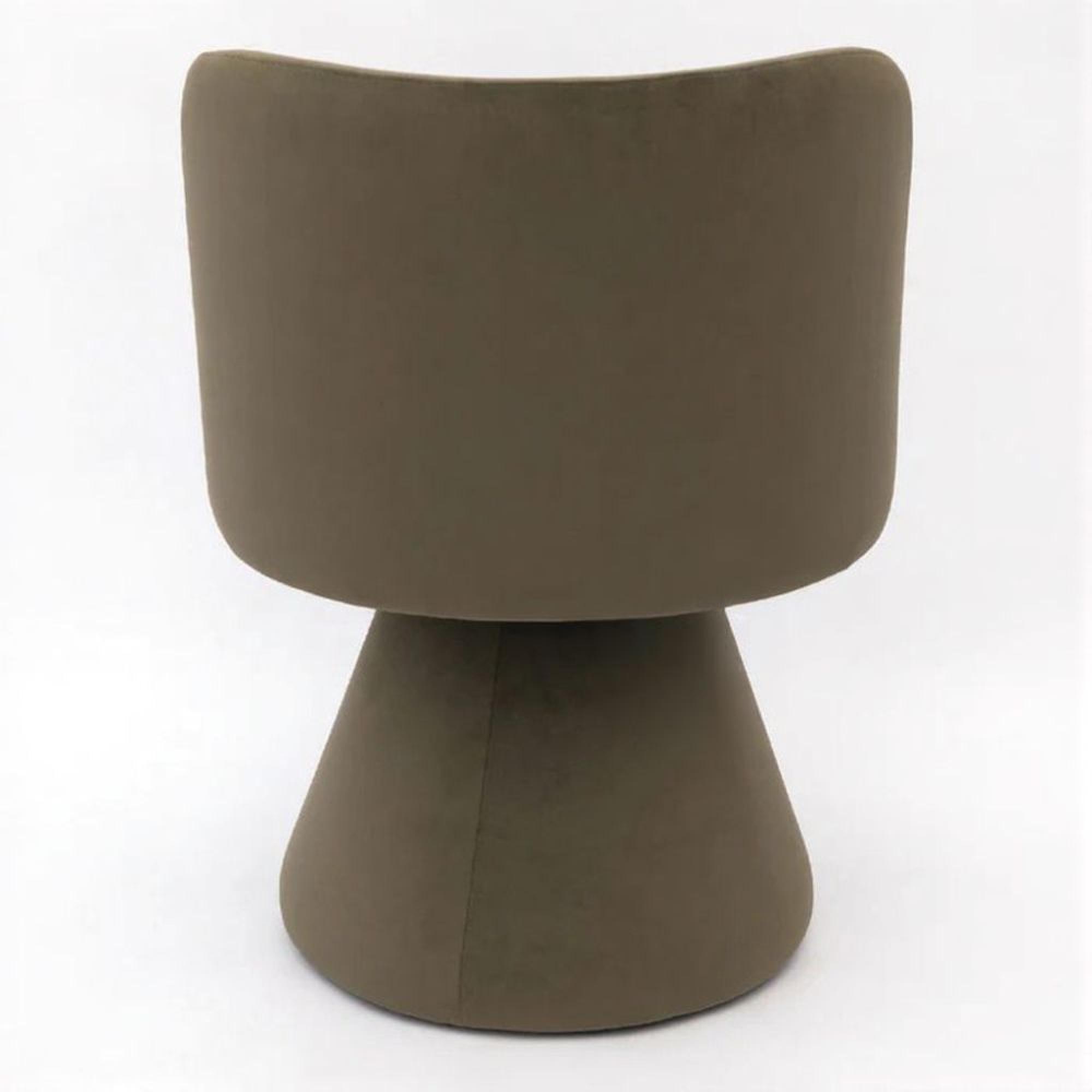 Pimlico Dining Chair - Swivel Tub - Moss Green Fabric