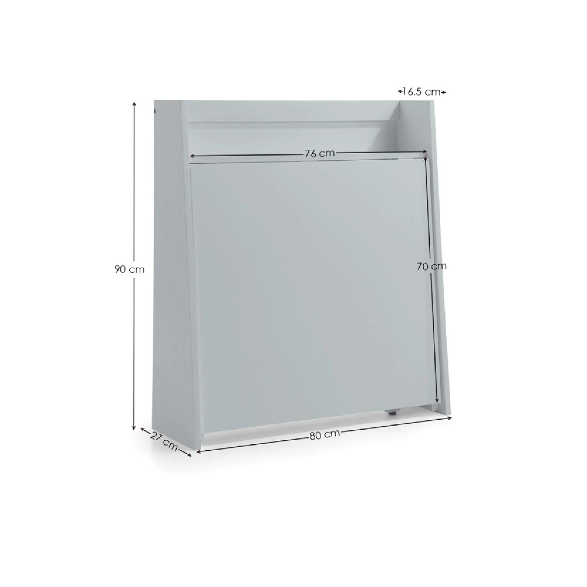 Helsinki Compact Dining Set - 2 Seater - 80cm - 2 Folding Chairs - Grey