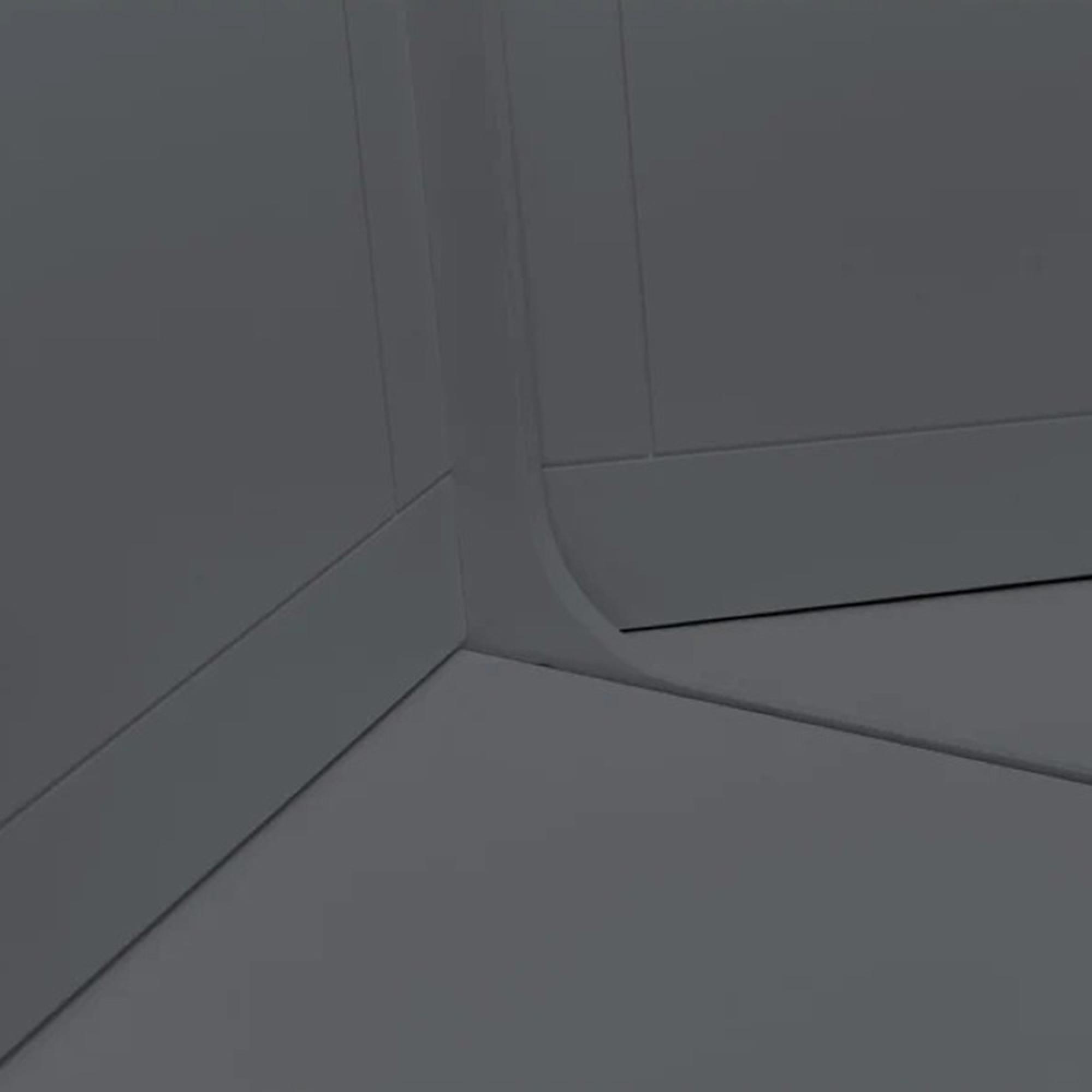 Newport Corner Dining Set - 4 Seater - 109cm - Dark Grey