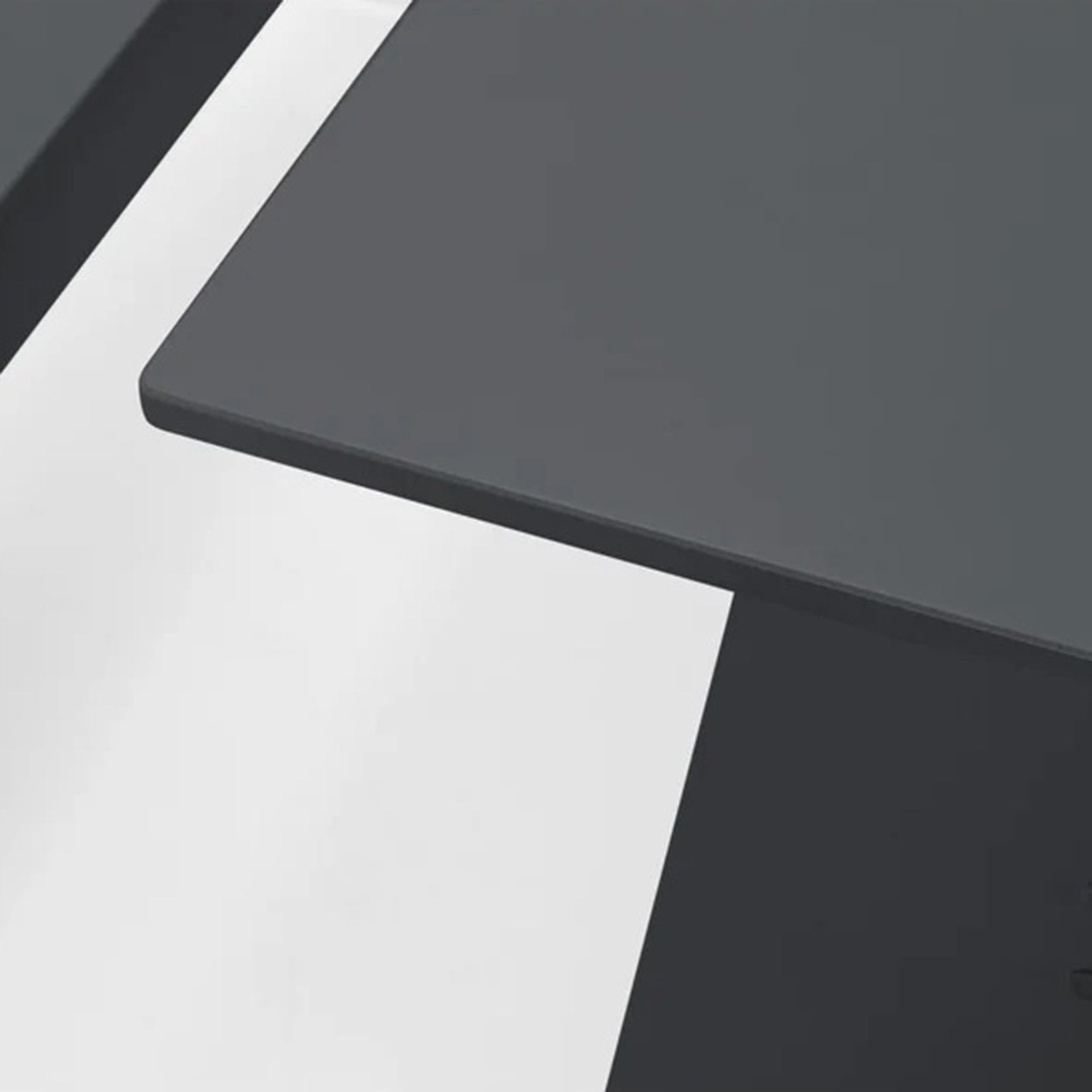 Newport Corner Dining Set - 4 Seater - 109cm - Dark Grey