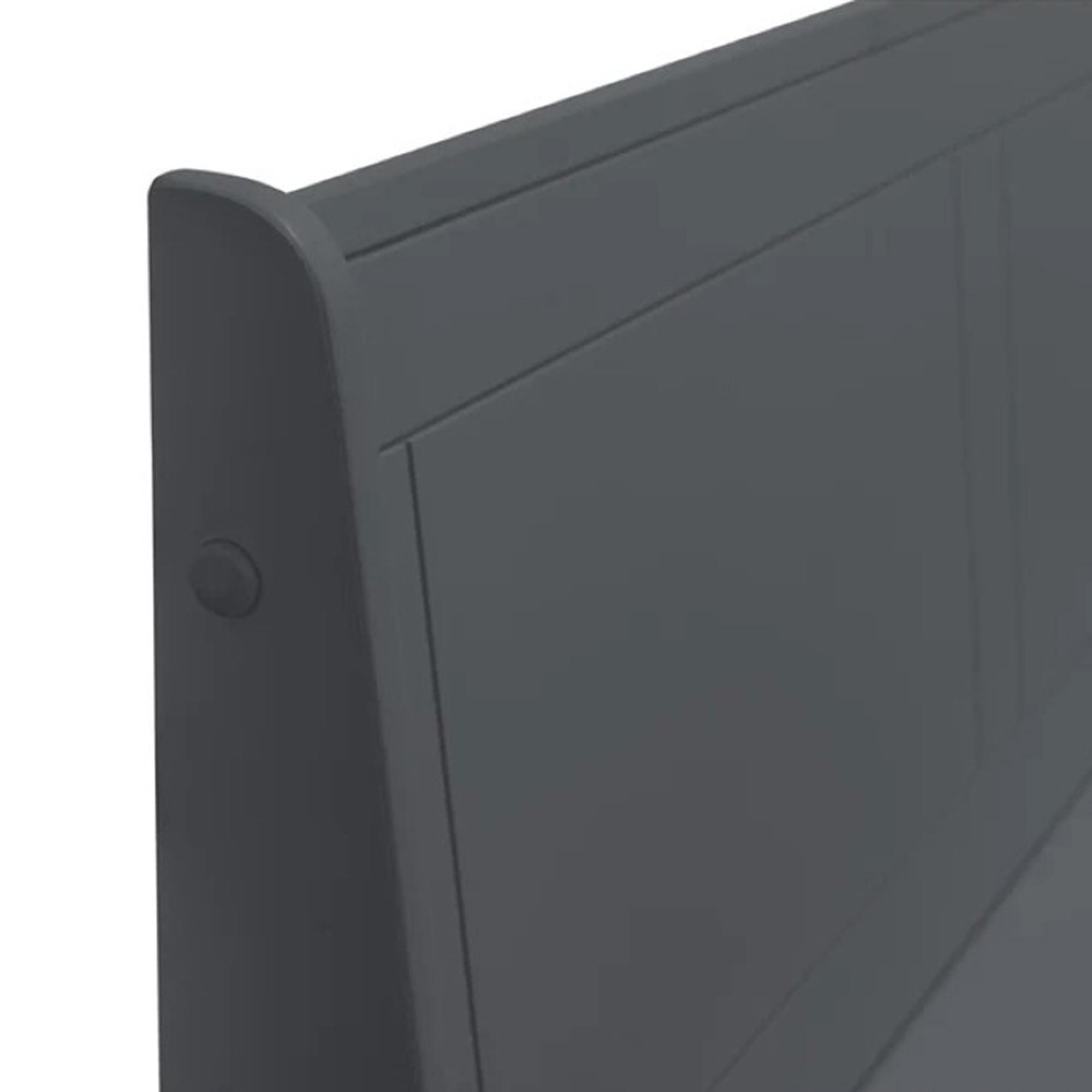 Newport Corner Dining Set - 4 Seater - 109cm - Dark Grey