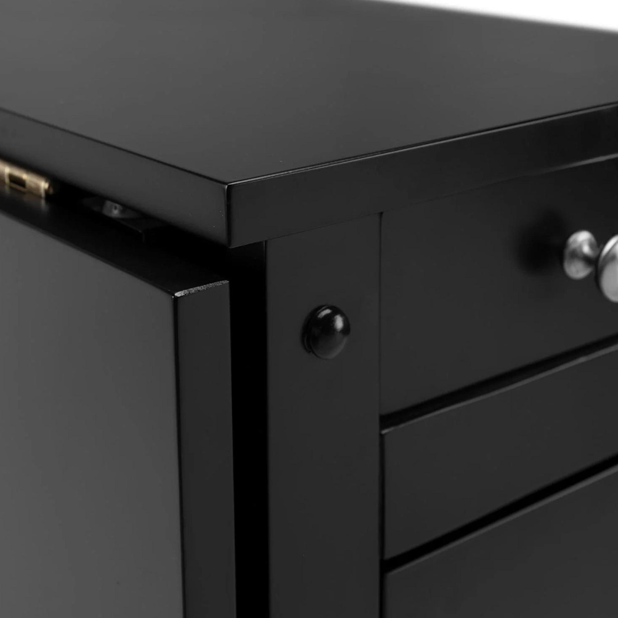 Savoy Gateleg Dining Set - 4 Seater - 120cm - 4 Chairs - Black