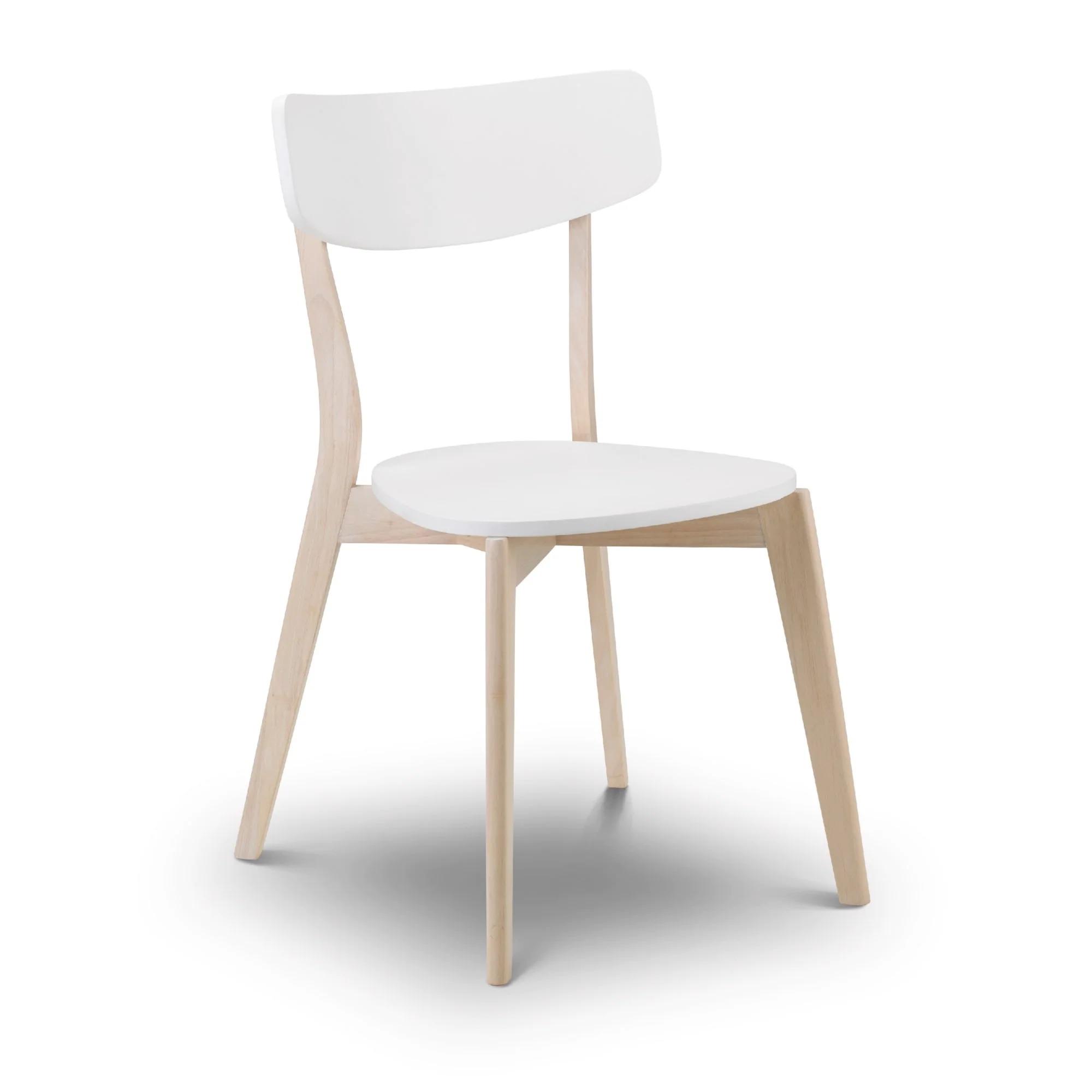 Casa Dining Set - 90cm - 4 Seater - Square - 4 Chairs - White