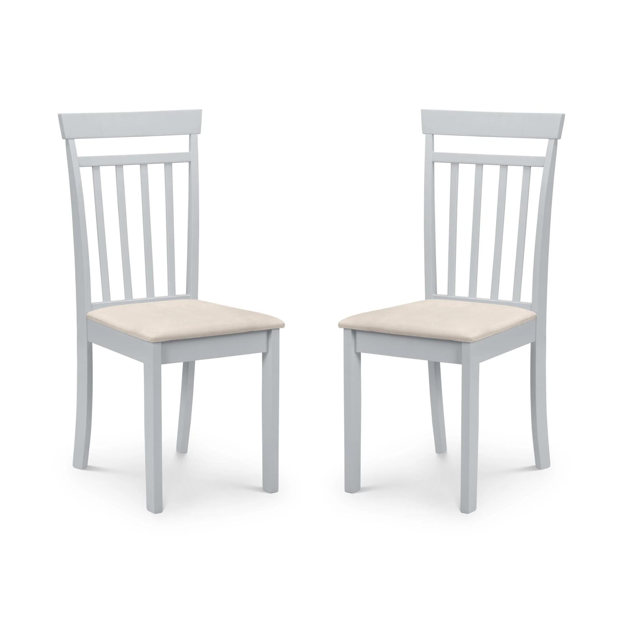 Coast Drop Leaf Dining Set - 2-4 Seater - 55cm - 4 Chairs - Grey