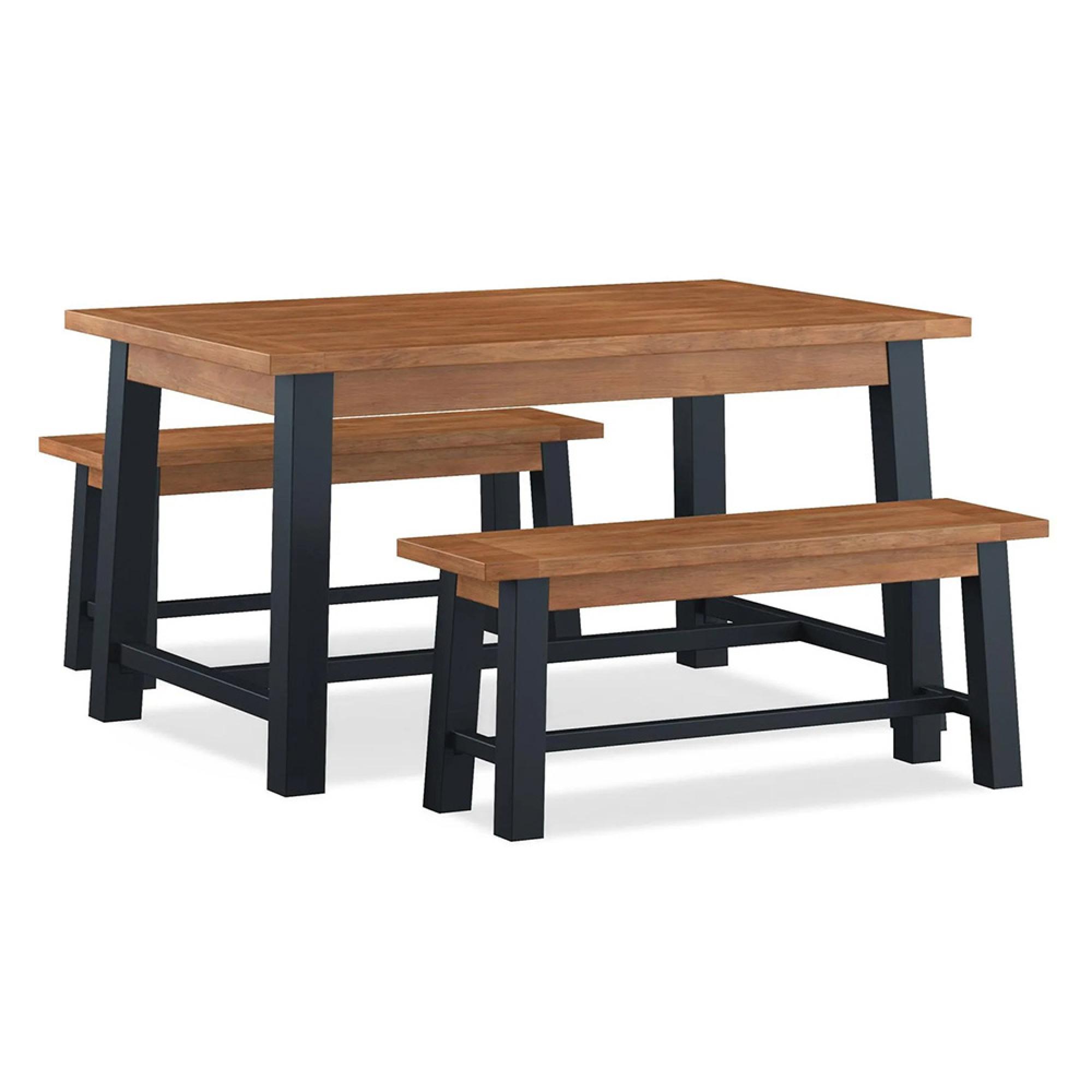 Rayne Acacia 6 Seater Dining Set with 2 Bench