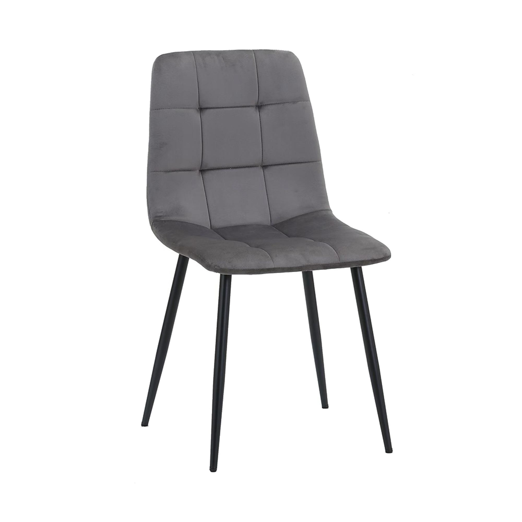 Axel Oval Dining Set - 6 Seater - 160cm - with 2 Grey Chairs and 1 Bench - Black Fluted