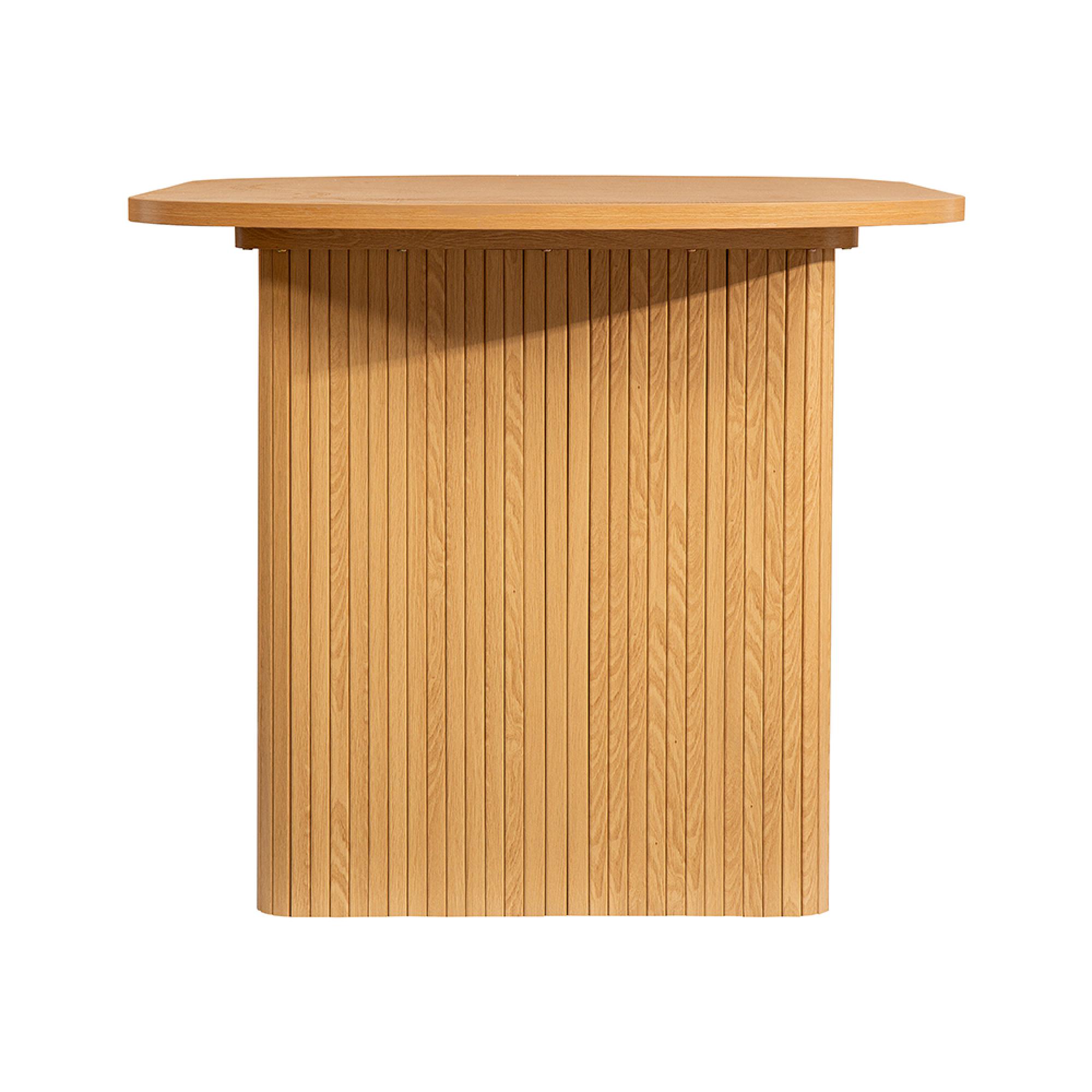 Axel Oval Dining Set - 6 Seater - 160cm - with 2 Grey Chairs and 1 Bench - Oak Fluted