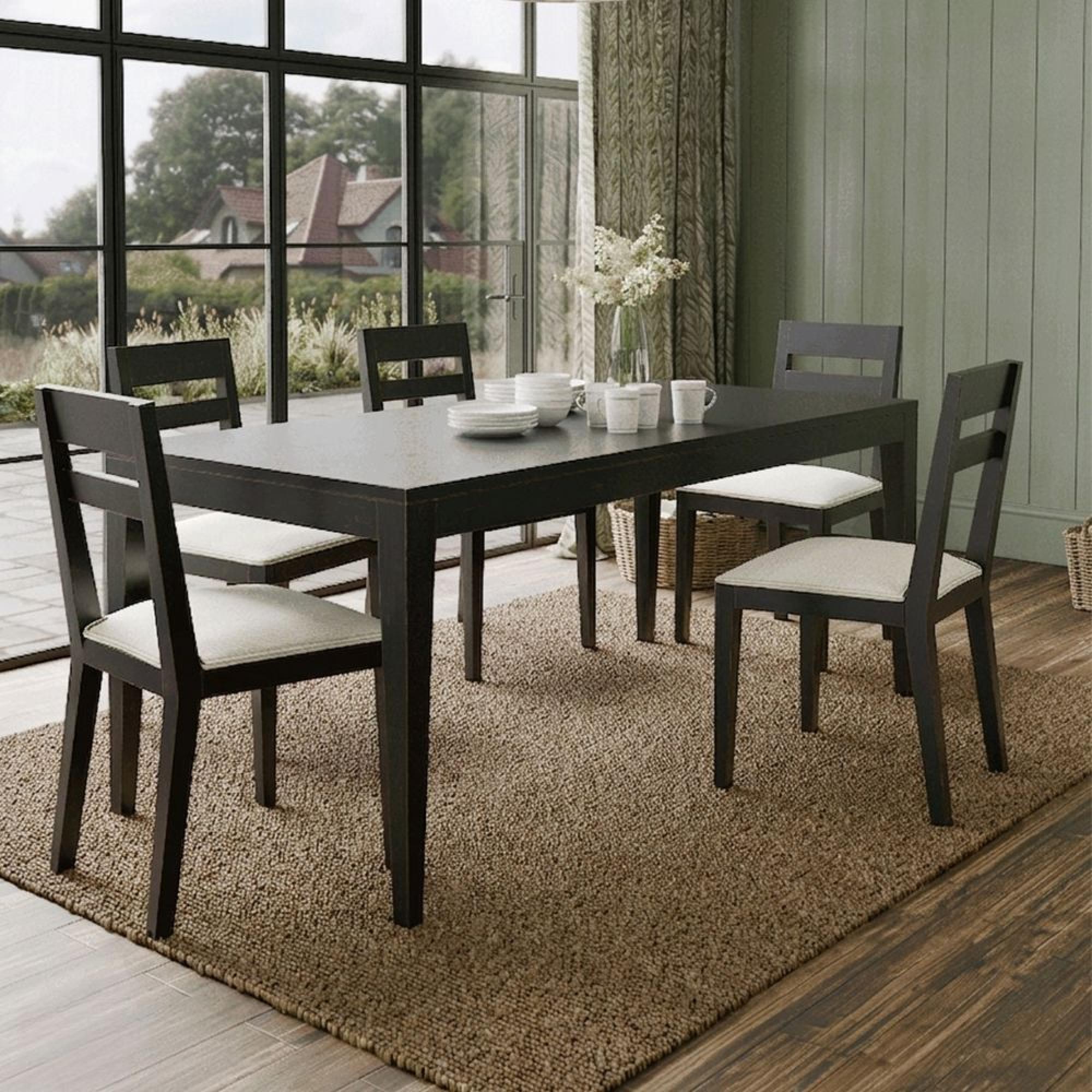 Barwick Dining Set - 180cm - 6 Seater - Charcoal - 6 Chairs