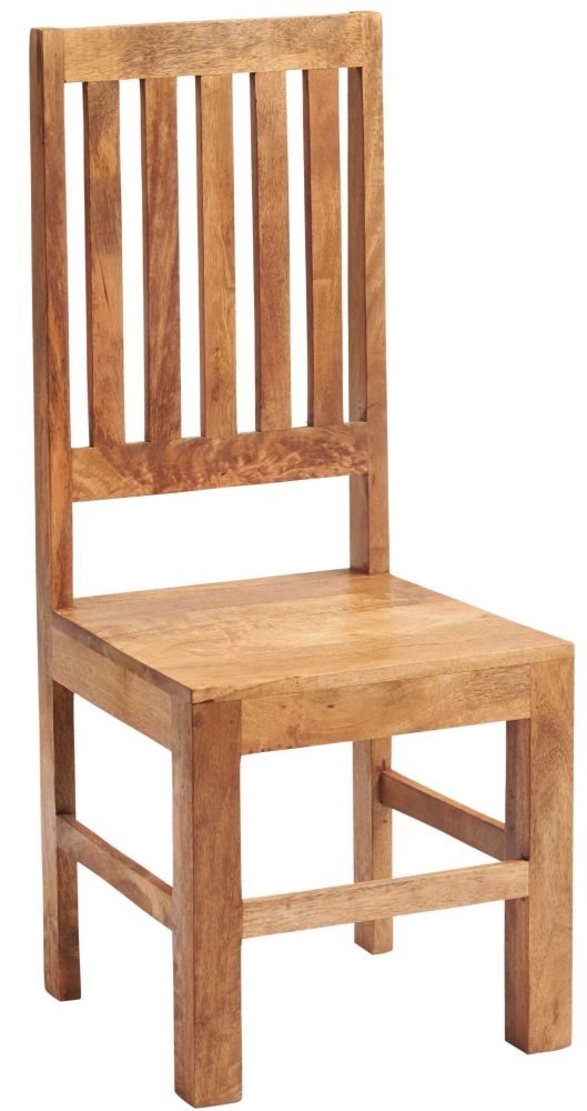 Ajmer Light Mango Wood 6 Seater Dining Set with 6 Chairs