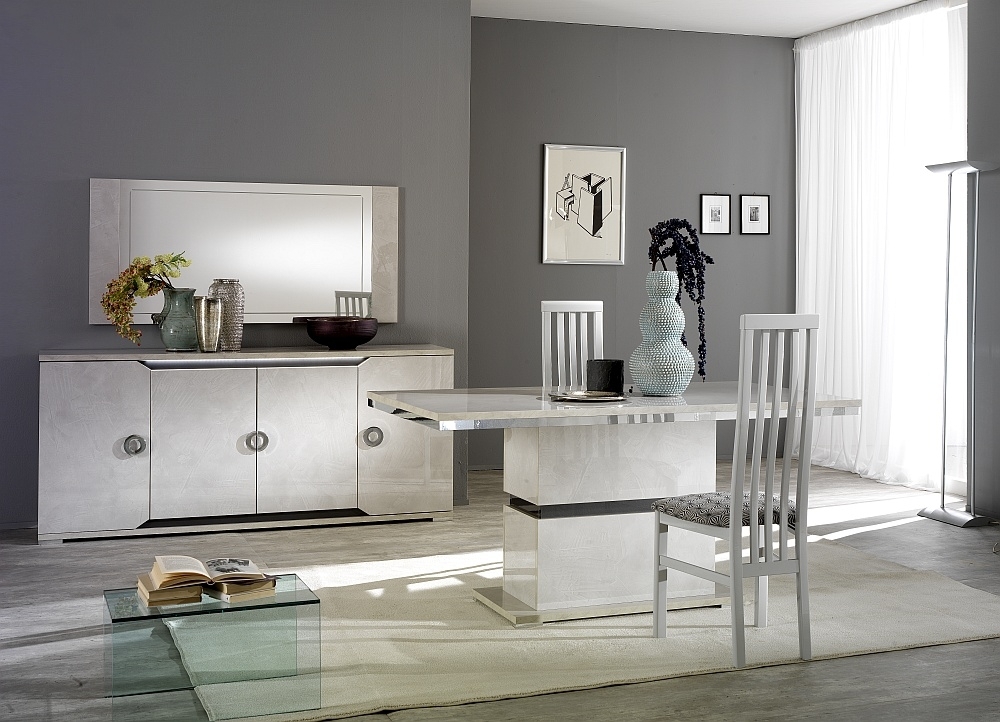 Angelo Dining Set with 4 Wooden Dining Chair