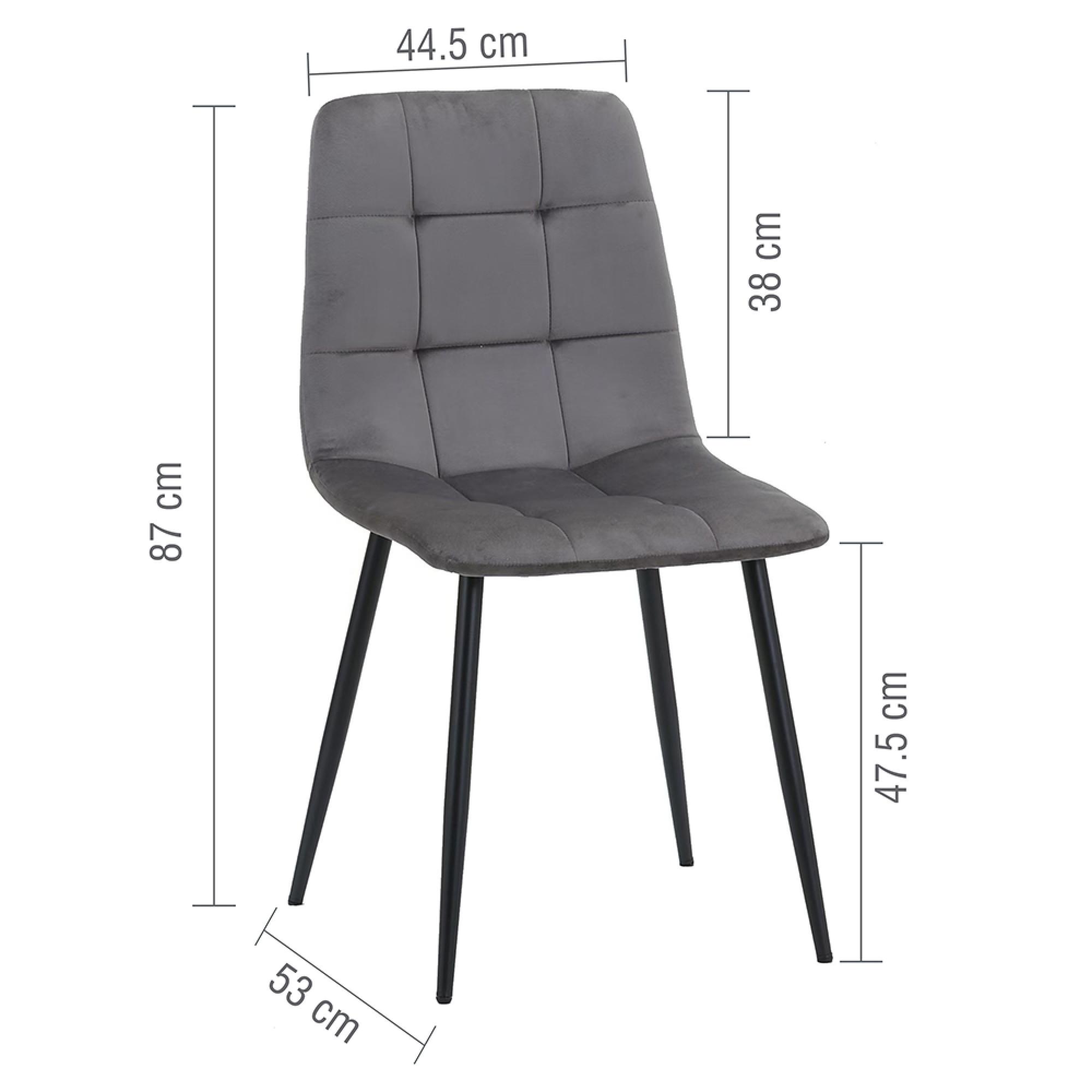 Axel Oval Dining Set - 6 Seater - 160cm - with 4 Chairs - Black Fluted