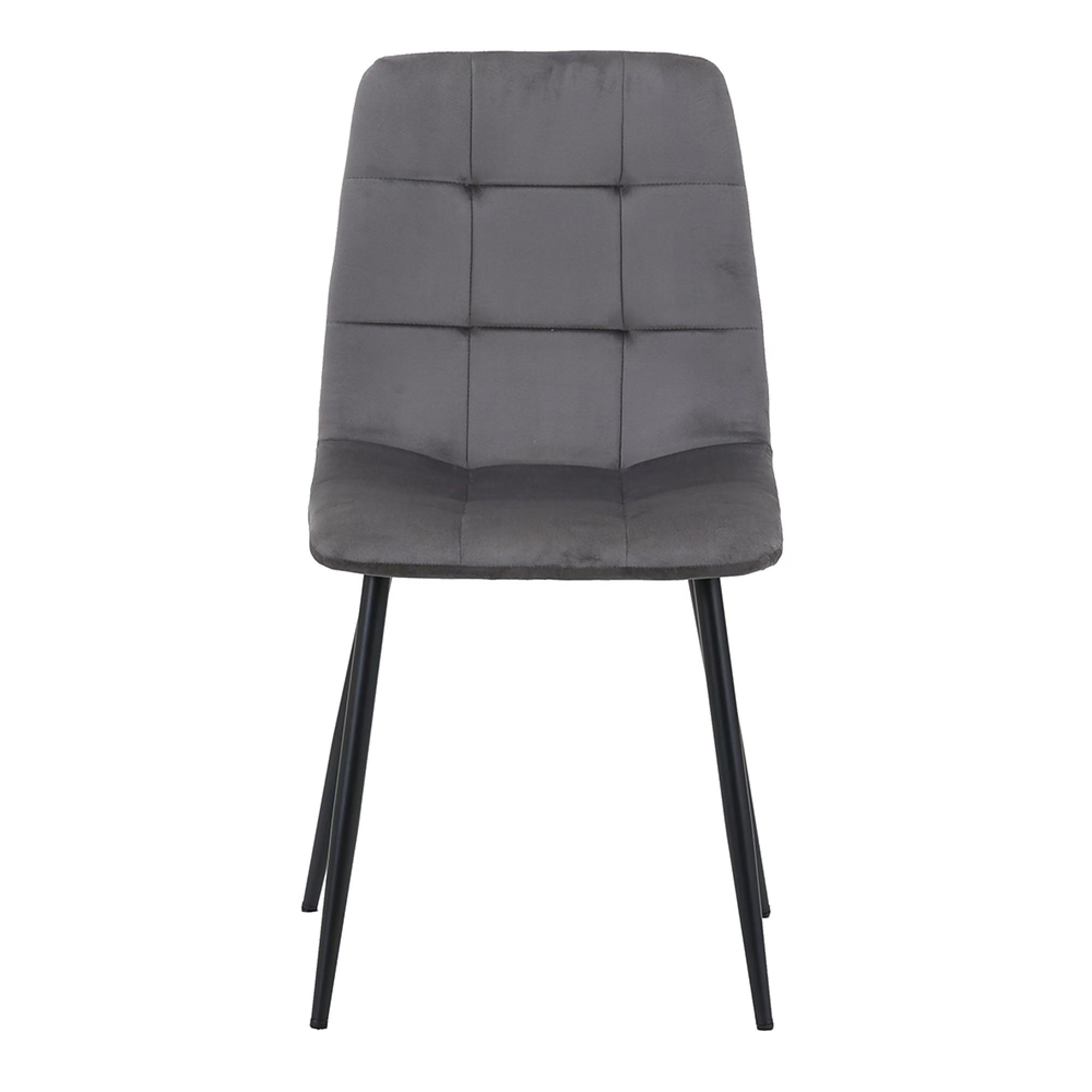 Axel Round Dining Set - 4 Seater - 120cm - with 4 Chairs - Black Fluted