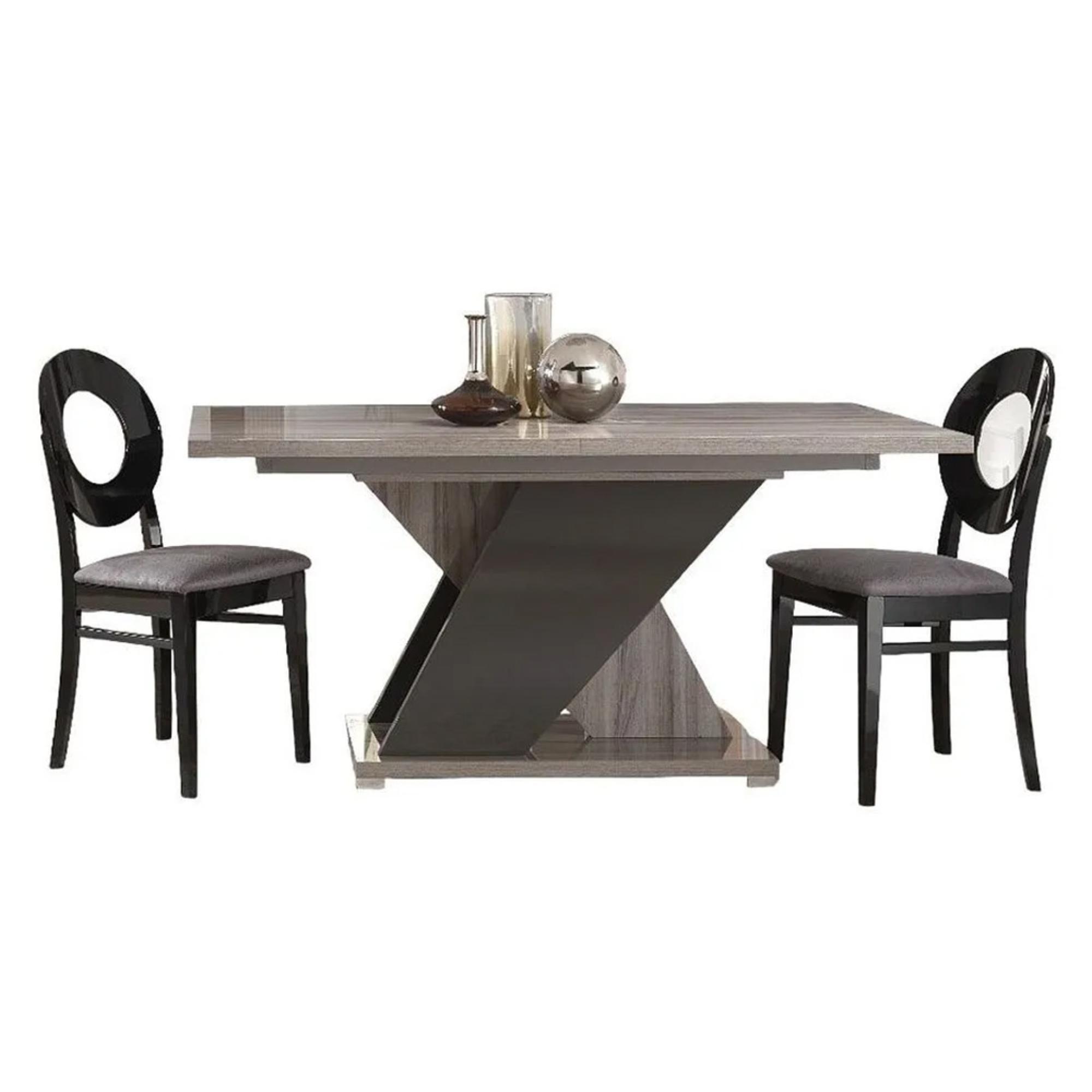 Bagni Extending Dining Set with 4 Oval Back Dining Chair