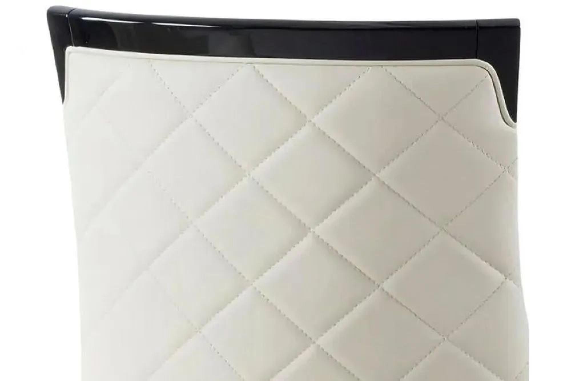 Carrera Dining Set - 4 Seater - 130cm - Round - White Marble - 4x Carmela Dining Chairs - Cream Leather