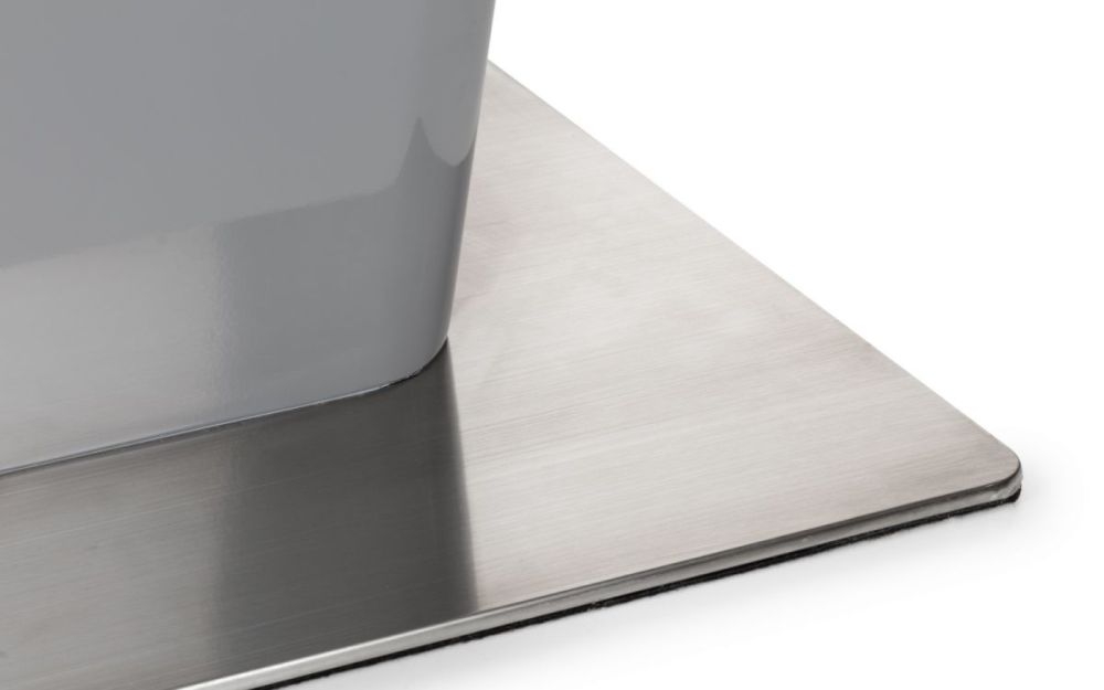 Como Extending Dining Set - 160cm-200cm - 4-6 Seater - 6 Cantilever Chairs - Grey Gloss