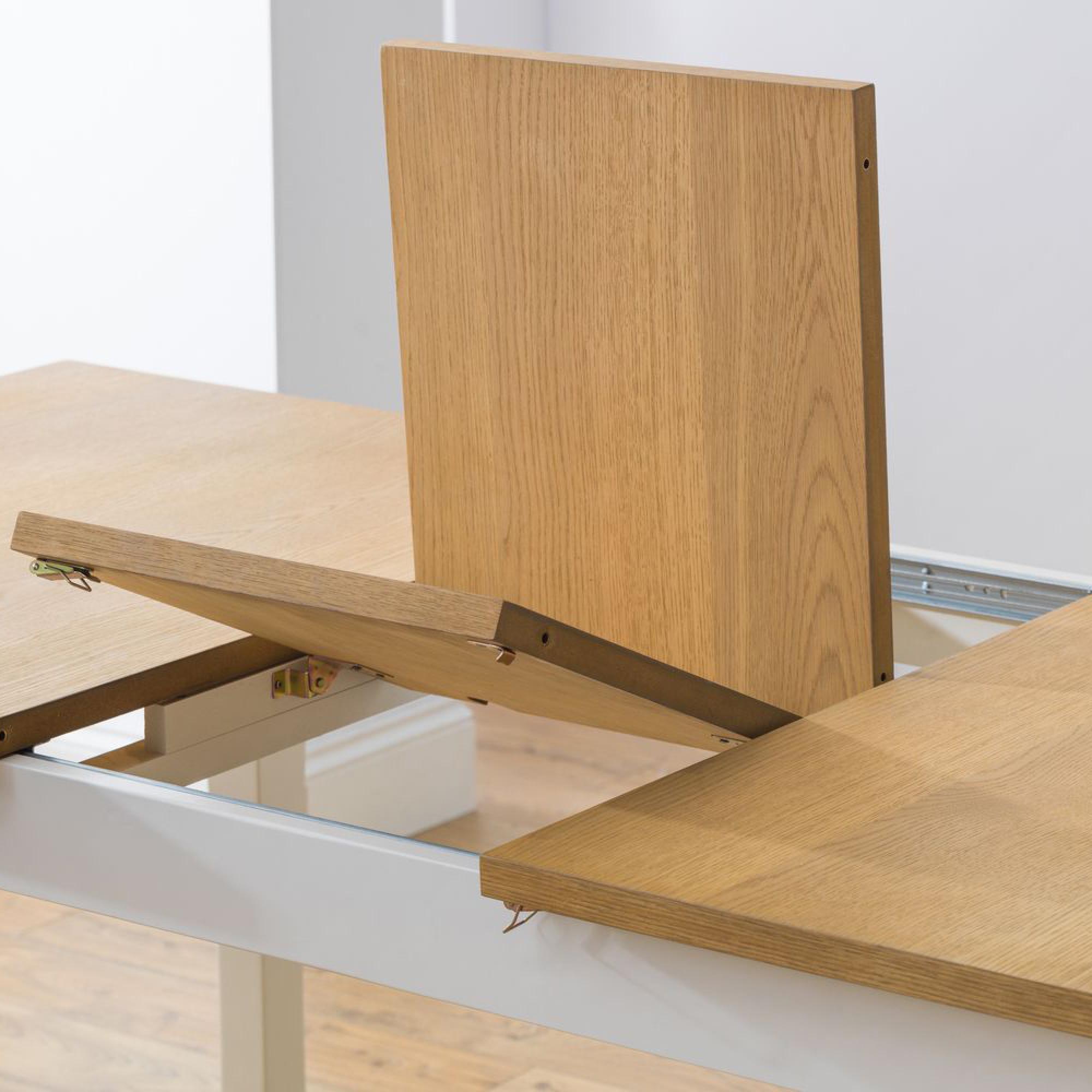 Davenport Extending Dining Set - 4-6 Seater - 150cm-190cm - Ivory