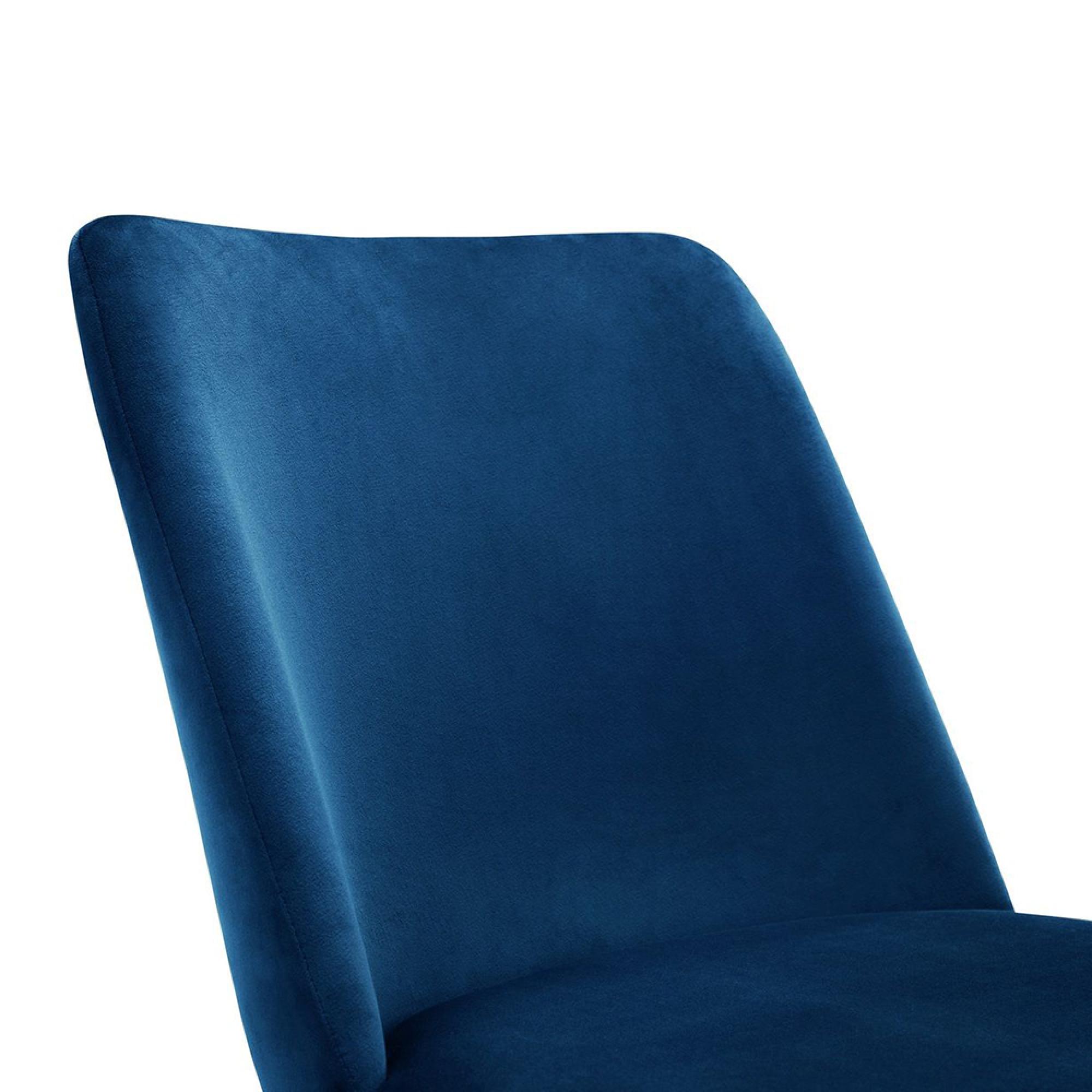 Findlay Dining Set - Walnut - 4-6 Seater - 160cm - Delaunay Blue Chairs