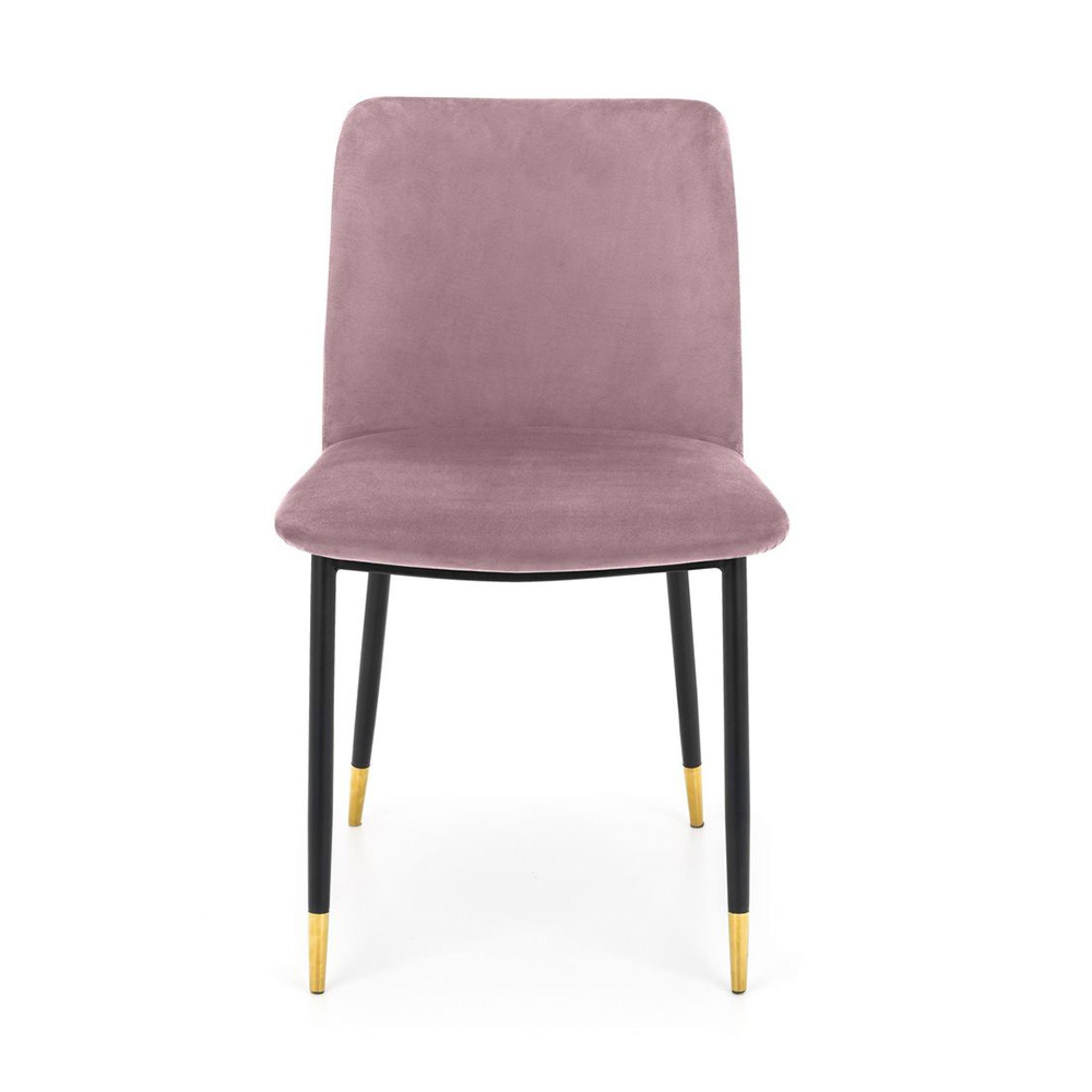 Findlay Dining Set - Walnut - 4-6 Seater - 160cm - Delaunay Pink Chairs