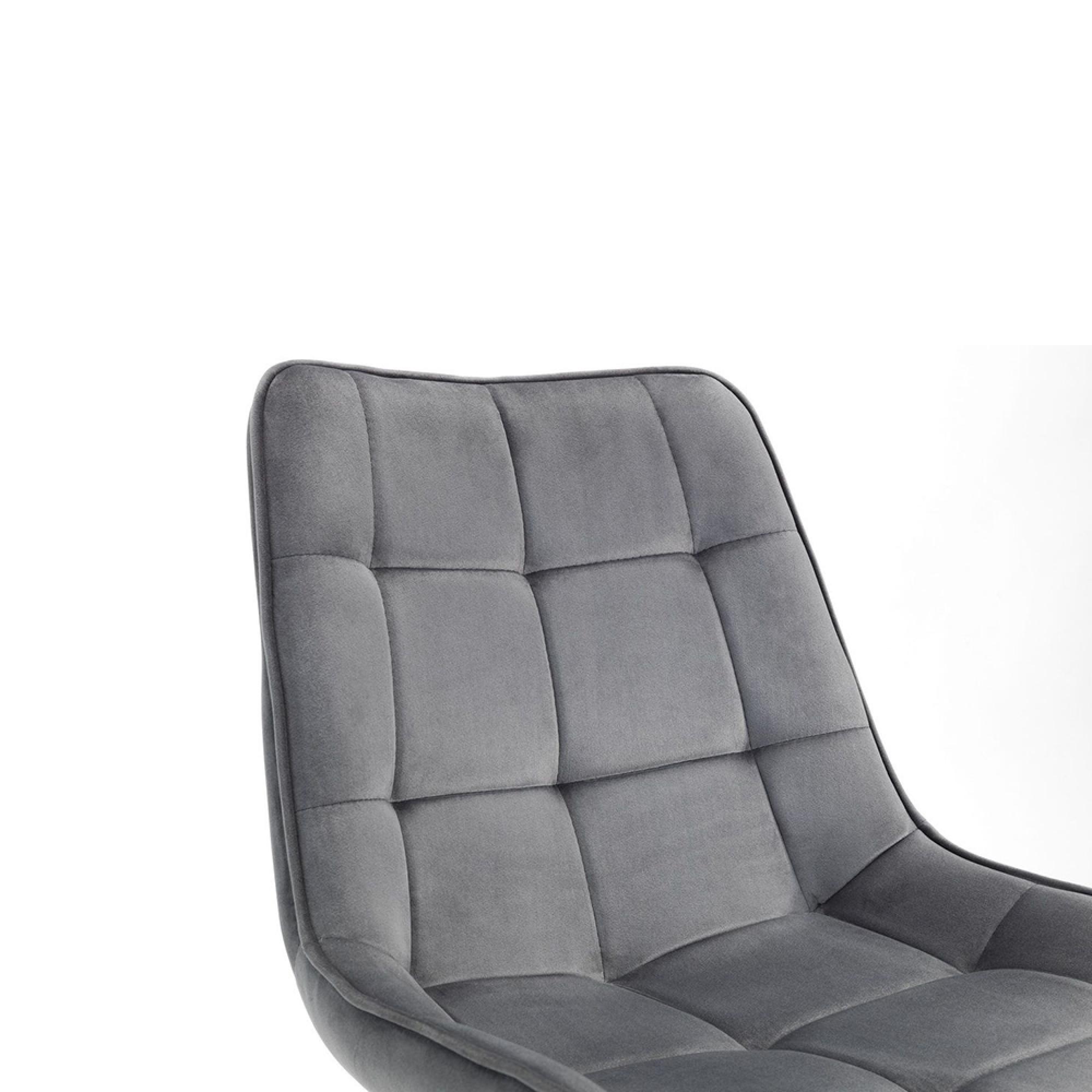 Findlay Dining Set - Walnut - 4 Seater - 90cm - Square - 4 Hadid Grey Chairs