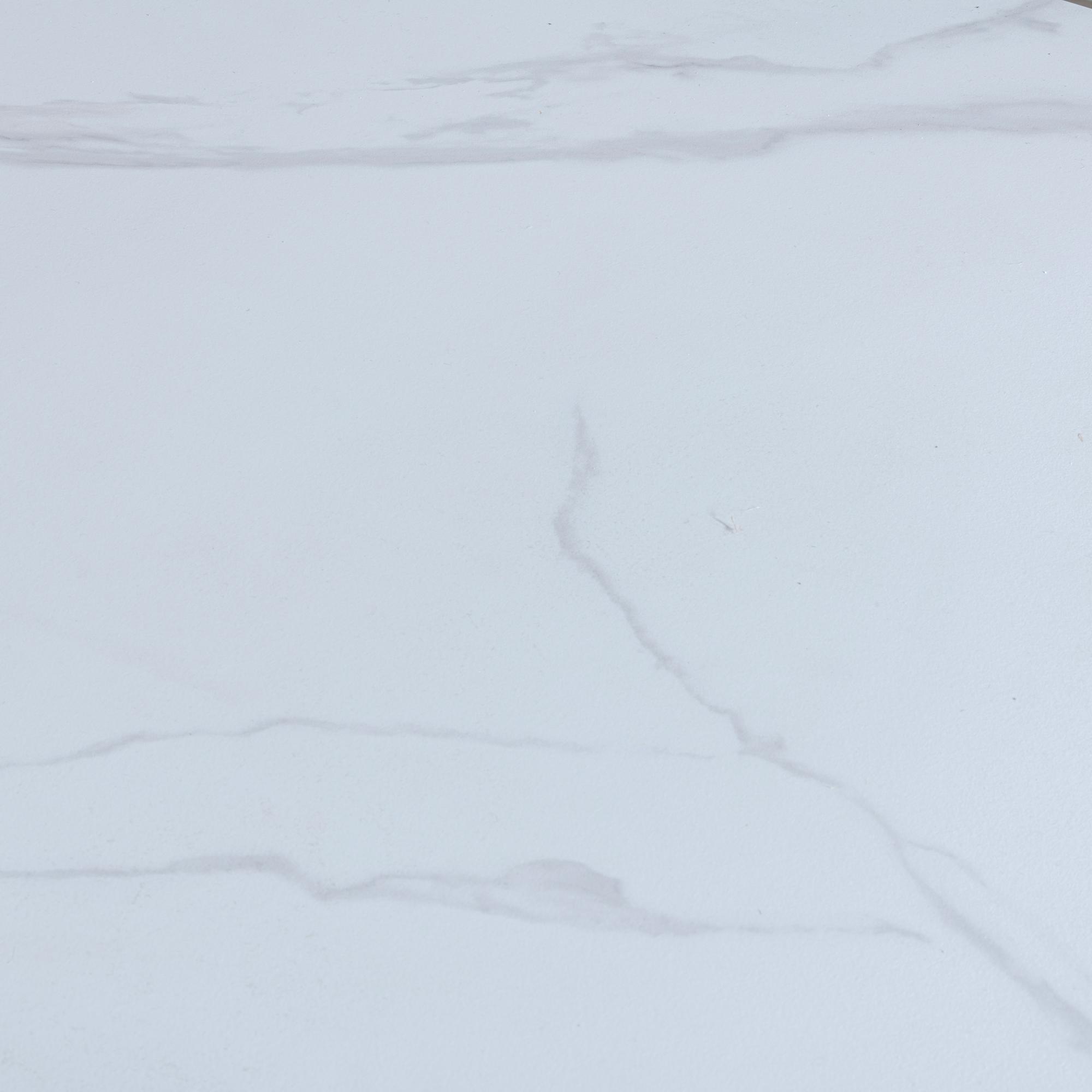 Hayden Dining Set - 6-12 Seater - 160cm-240cm - White Ceramic - Extending - Ion Swivel Dining Chairs - Orange Velvet Fabric