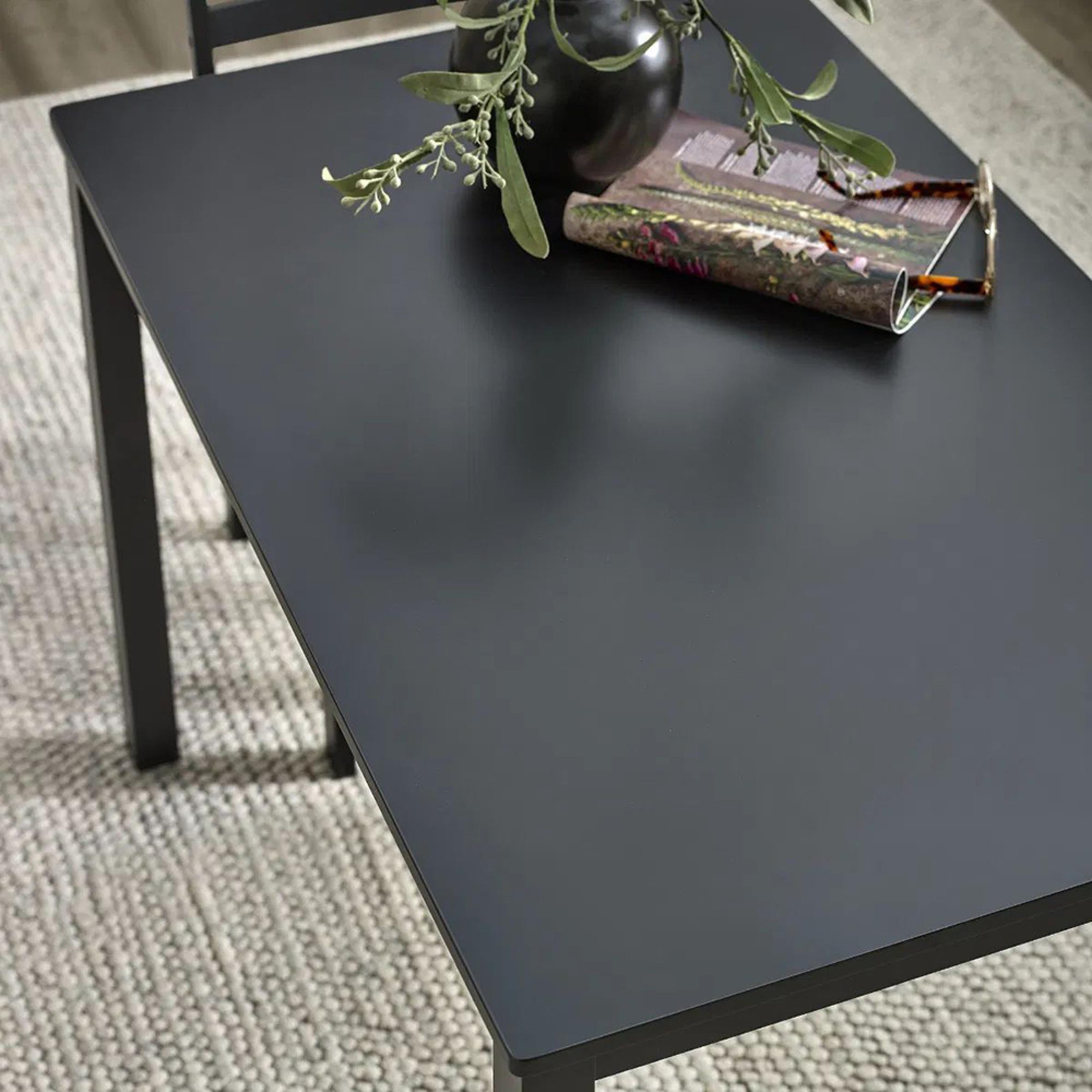 Keats Dining Set - 4 Seater - 110cm - Black