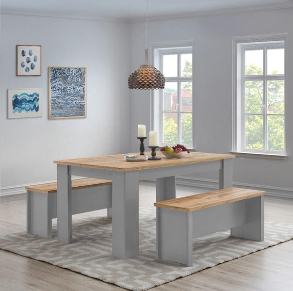 Lyman 6 Seater Dining Set with 2 Benches - Variant Available