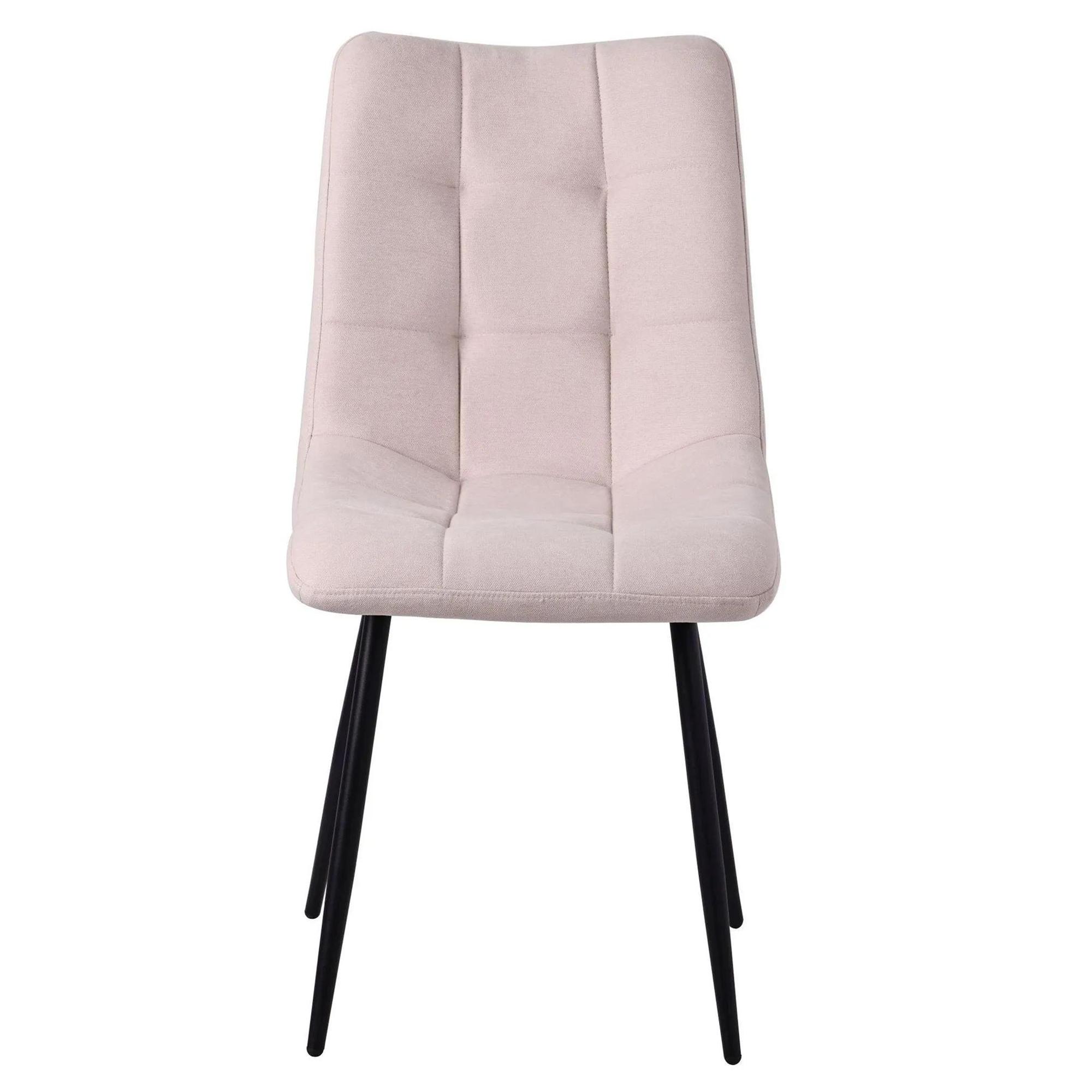 Maldon Dining Set - 6 Seater - 160cm - Grey Ceramic - Corona Dining Chairs - Beige Fabric