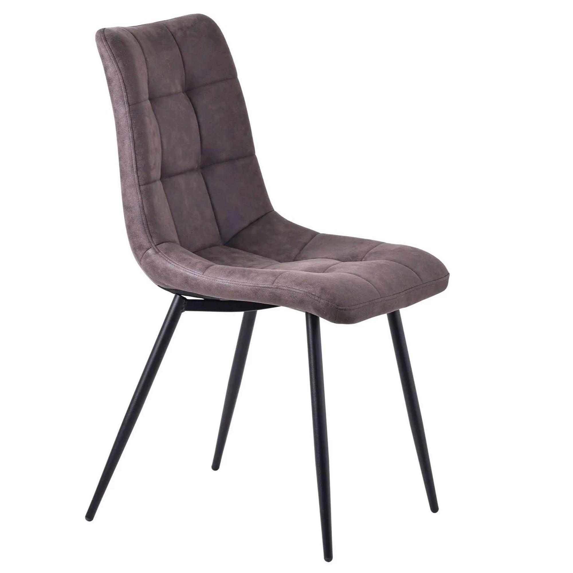 Maldon Dining Set - 6 Seater - 160cm - Grey Ceramic - Corona Dining Chairs - Grey Fabric