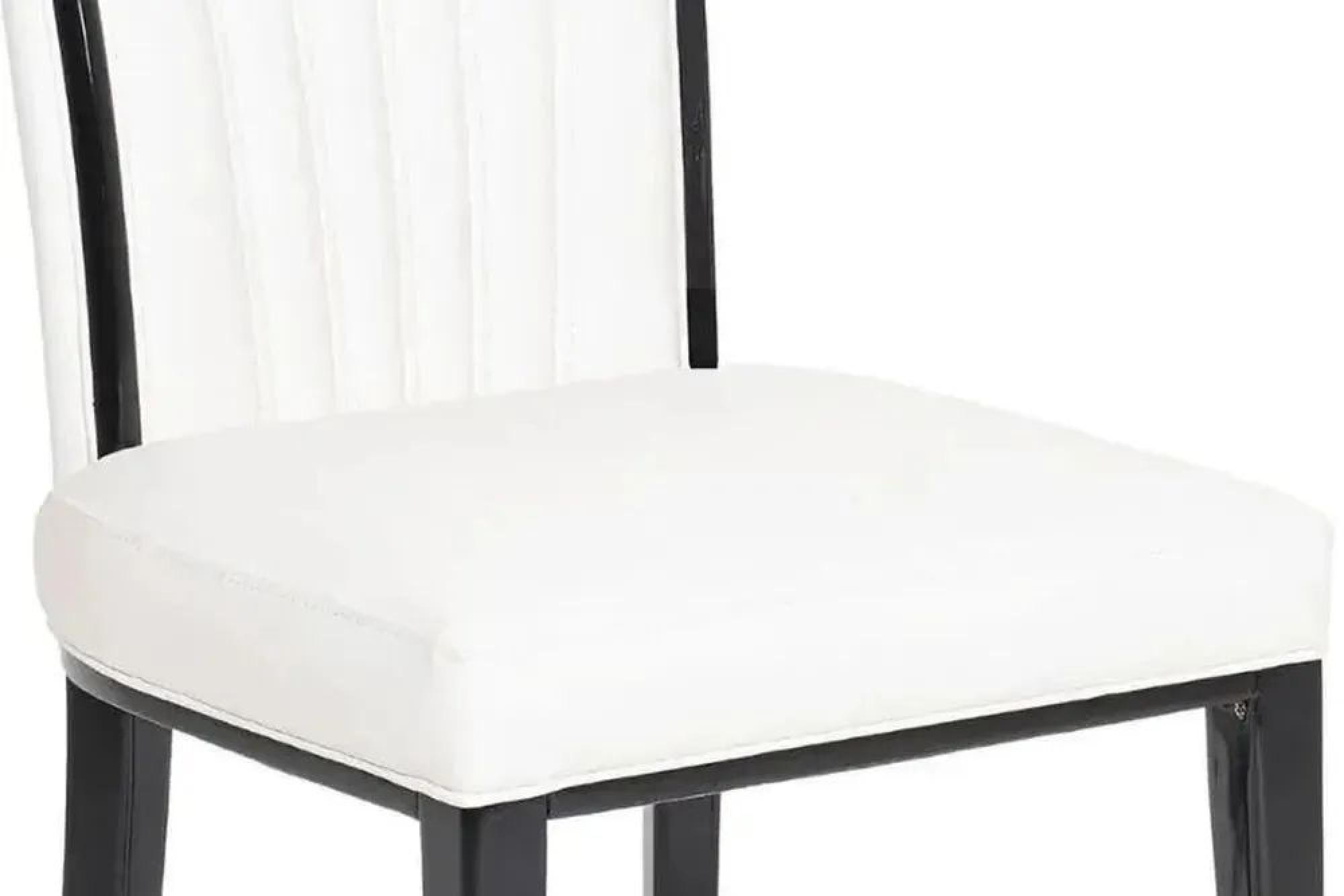 Milan Dining Set - 6 Seater - 160cm - White Marble - Cadiz Dining Chairs - White Leather