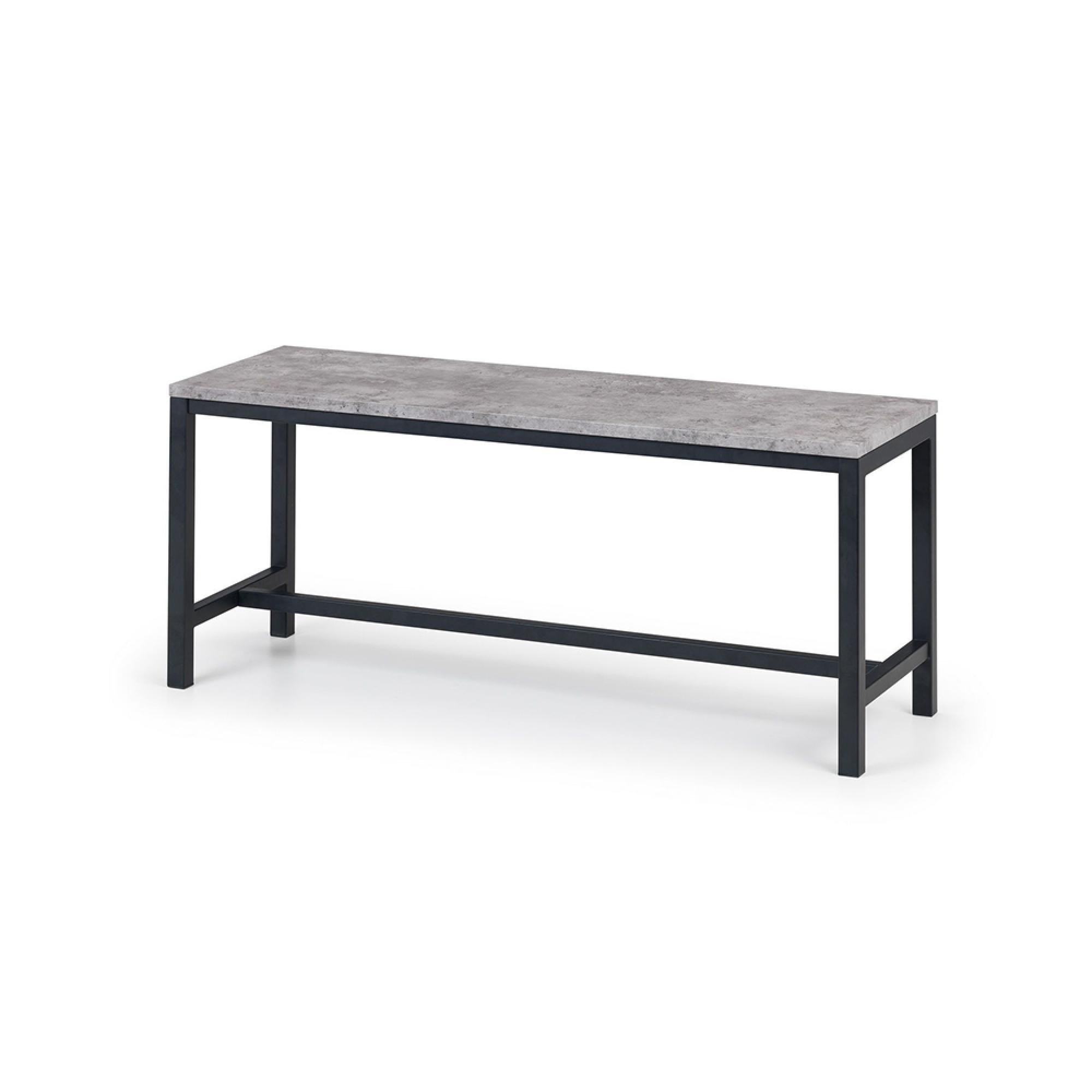 Staten Dining Set - 4 Seater - 120cm - Monroe Chairs - 2 Chairs & 1 Bench - Concrete