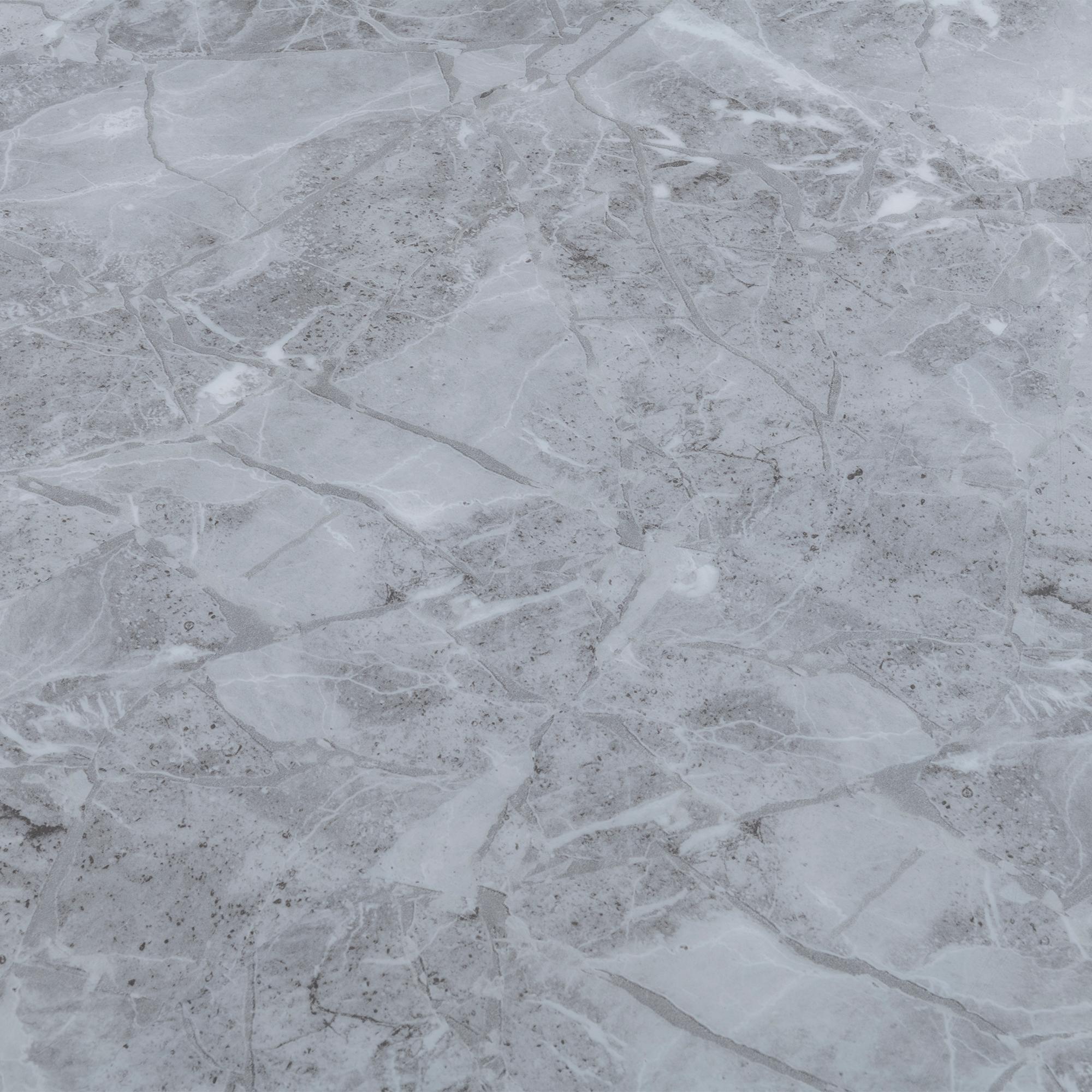 Turin Dining Set - 8 Seater - 140cm - Square - Grey Marble - Roma Dining Chairs - Grey Faux Leather