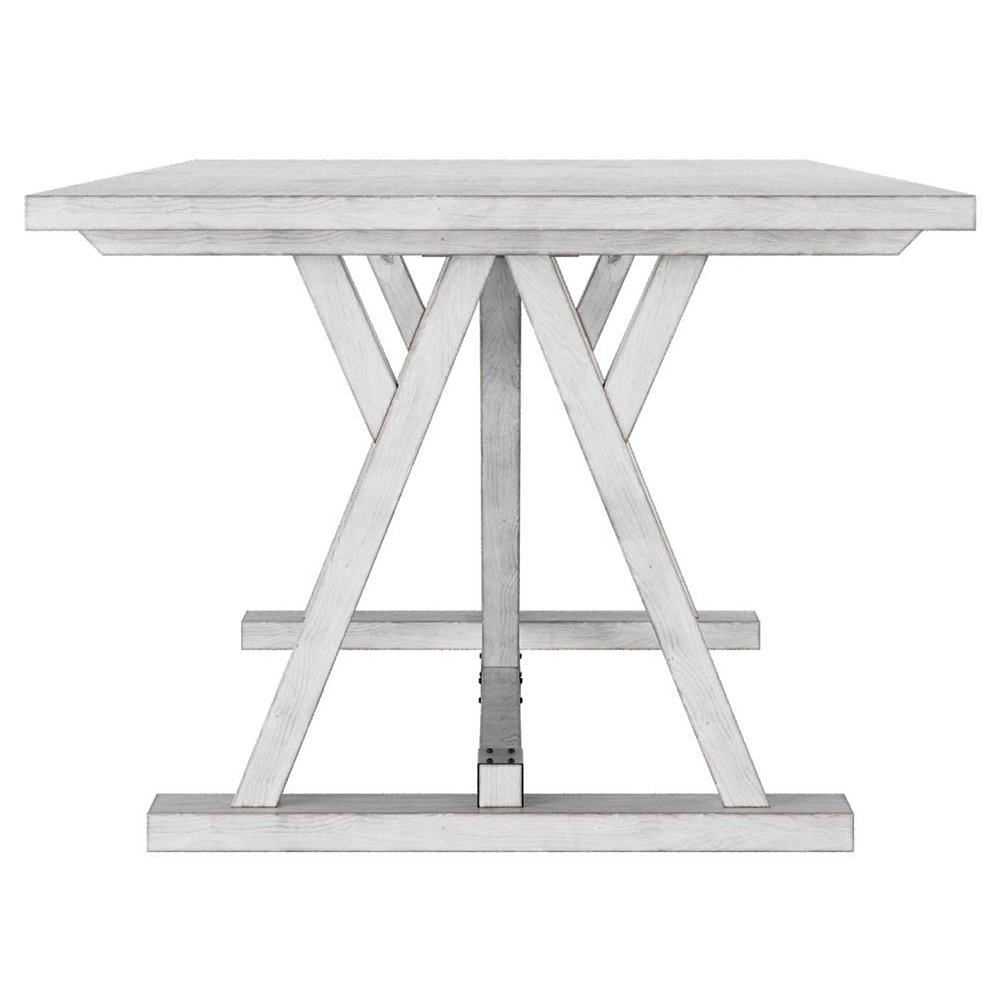 Clearance - Farmhouse Dining Table - 8 Seater - 203cm - White Mango Wood - Brand New Item